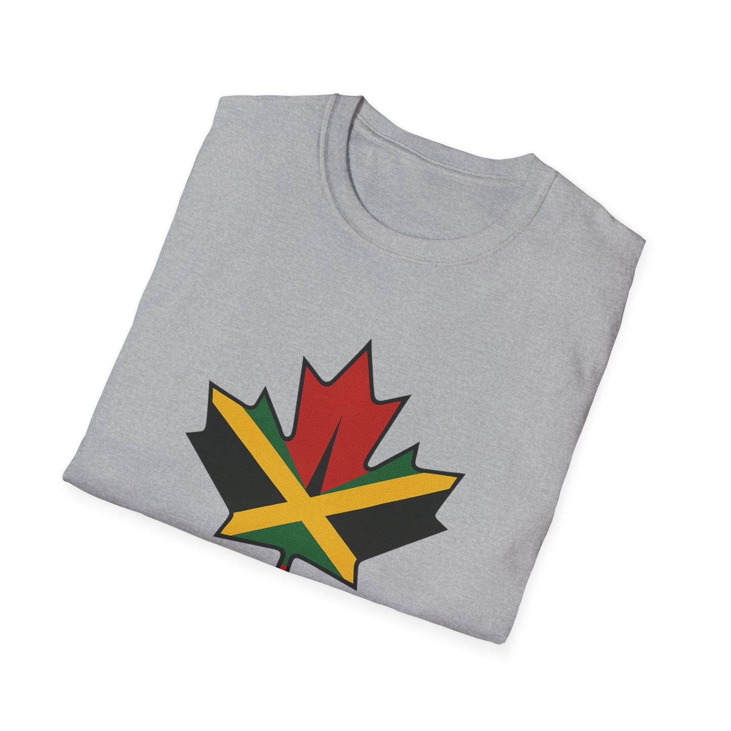 Yard & Maple Unisex Softstyle T-Shirt, Casual Summer Tee, Jamaican Theme Shirt, Cool Graphic Top, Gift for Nature Lovers