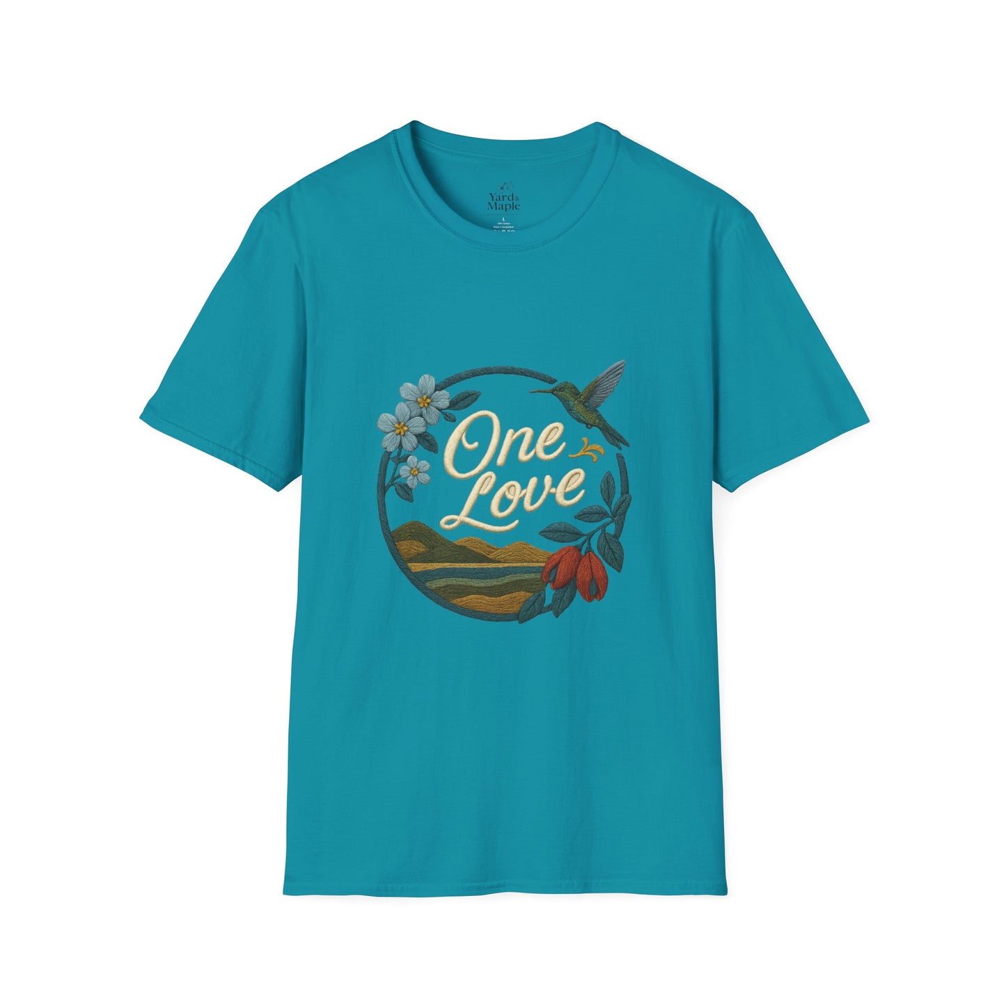 One Love Nature-Inspired T-Shirt, Unisex Tee, Stylish Apparel, Eco-Friendly Gift, Summer Fashion, Inspirational T-Shirt