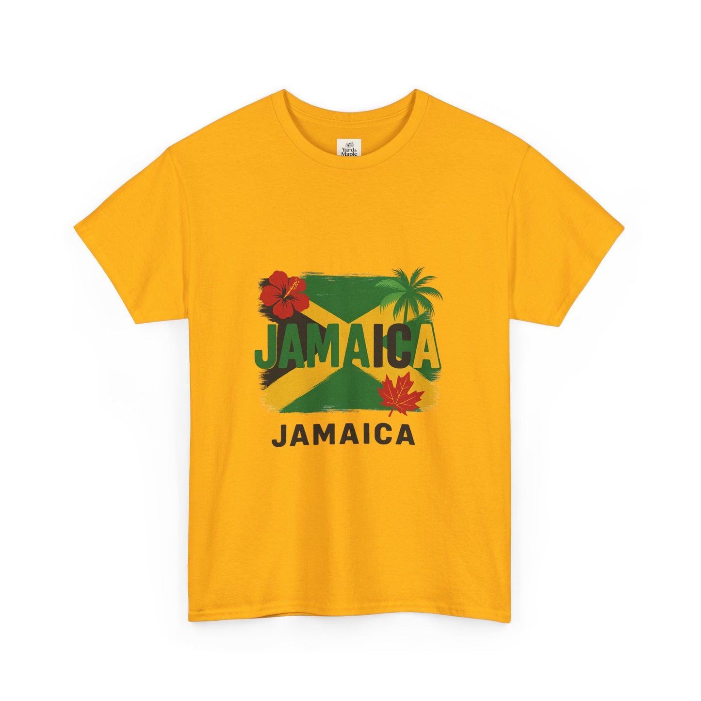 Jamaica Unisex Heavy Cotton Tee – Vibrant Tropical Style, Beachwear, Travel Souvenir, Summer Party, Gift for Wanderlust