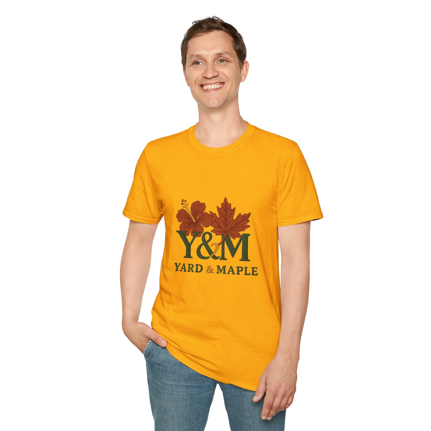 Yard & Maple Floral Unisex T-Shirt, Casual Tee, Nature Lover Gift, Spring Fashion, Graphic Shirt, Eco-Friendly Apparel