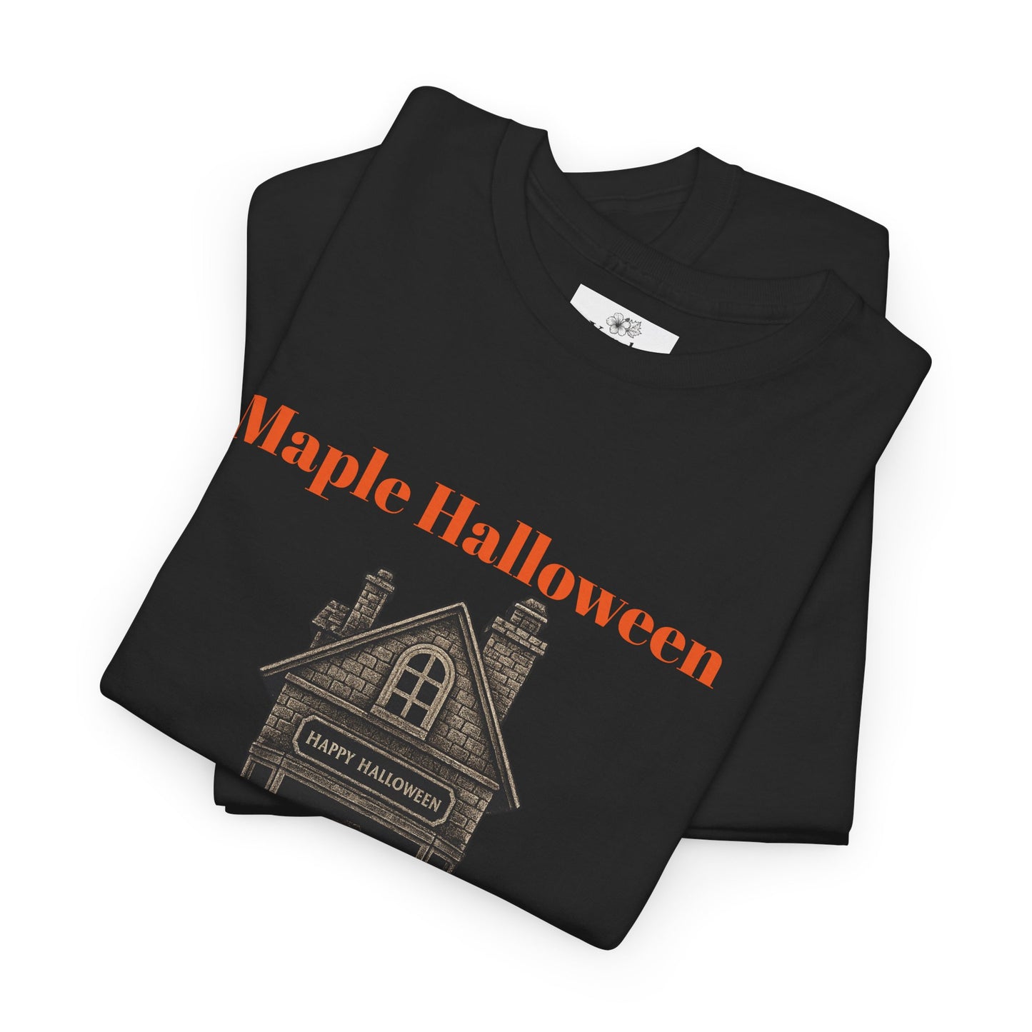 Halloween Graphic Tee, Spooky Season Shirt, Maple Halloween T-Shirt, Unisex Cotton Tee, Fall Fashion Top, Holiday Gift