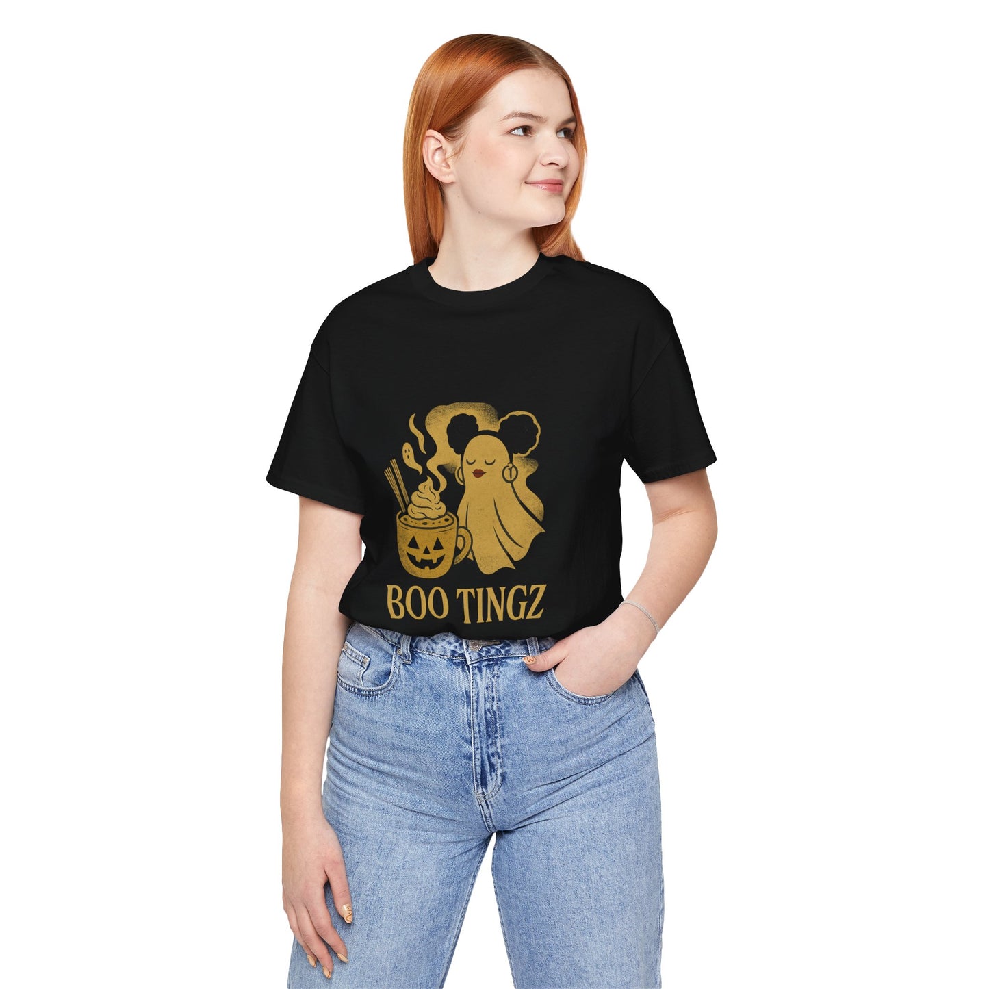 Spooky Ghost 'Boo Tingz' Tee for Halloween Fun