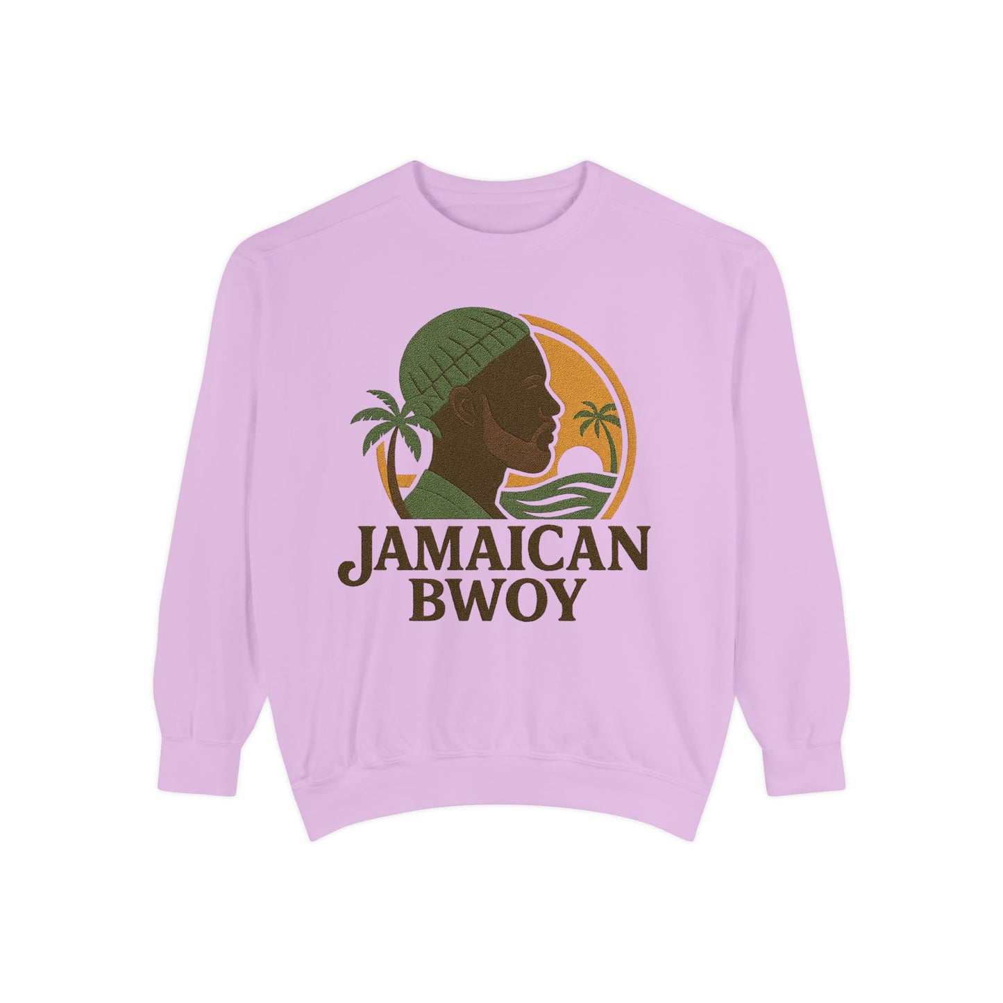 Jamaican Bwoy Sweatshirt, Cozy Unisex Pullover, Streetwear Style, Perfect Gift for Reggae Lovers, Summer Vibes Apparel, Gift for Him/Her