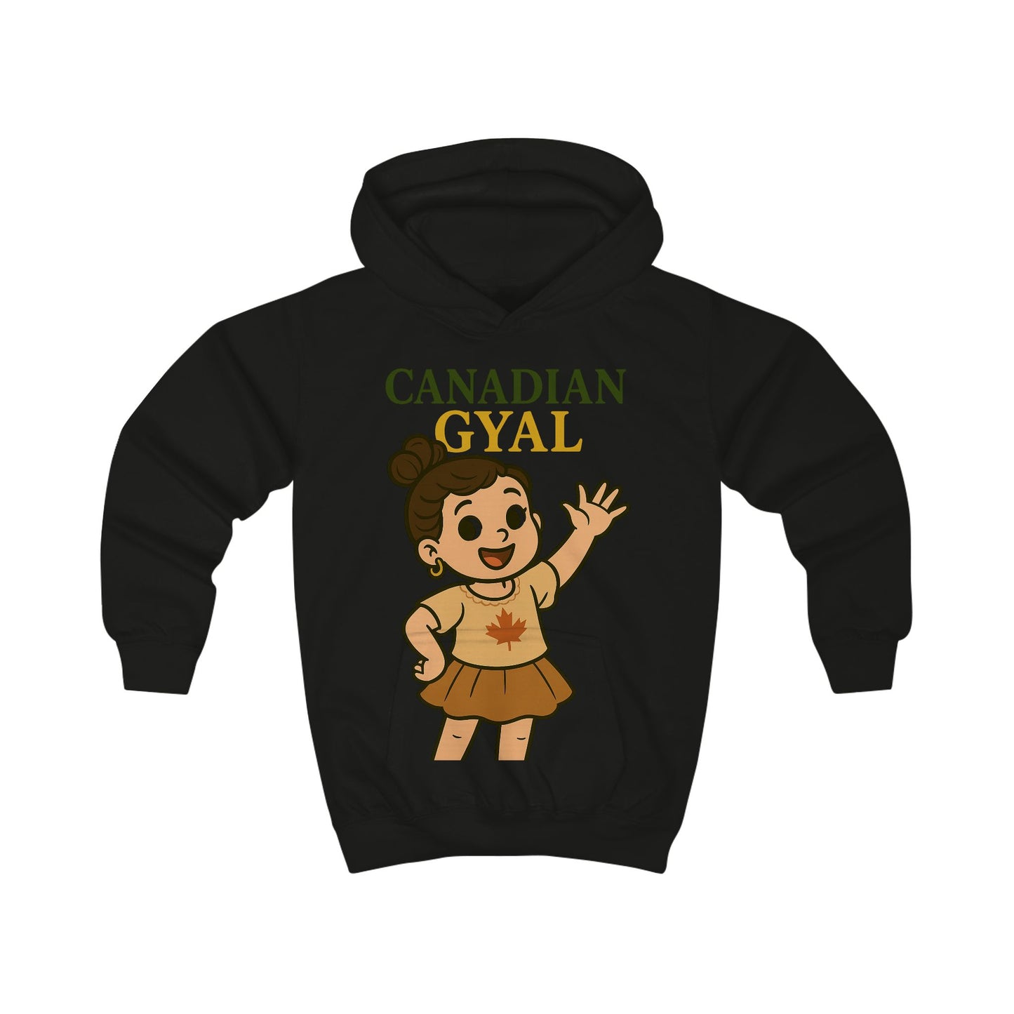 Canadian Gyal Kids Hoodie | Cute Childrens Sweatshirt for Everyday Wear, Gifts, Birthdays, Parties, and More!