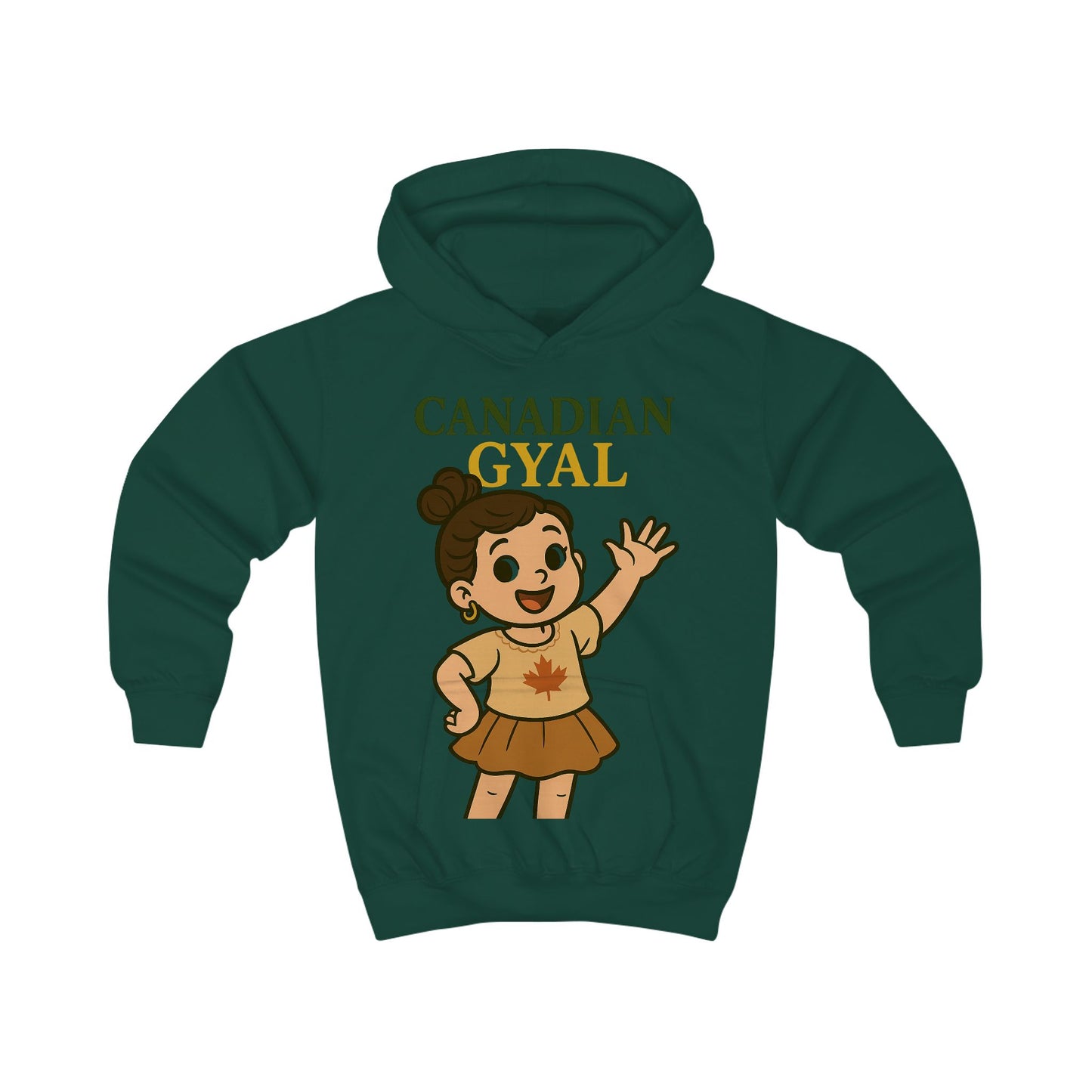 Canadian Gyal Kids Hoodie | Cute Childrens Sweatshirt for Everyday Wear, Gifts, Birthdays, Parties, and More!