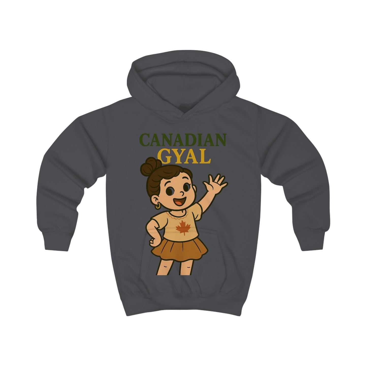 Canadian Gyal Kids Hoodie | Cute Childrens Sweatshirt for Everyday Wear, Gifts, Birthdays, Parties, and More!