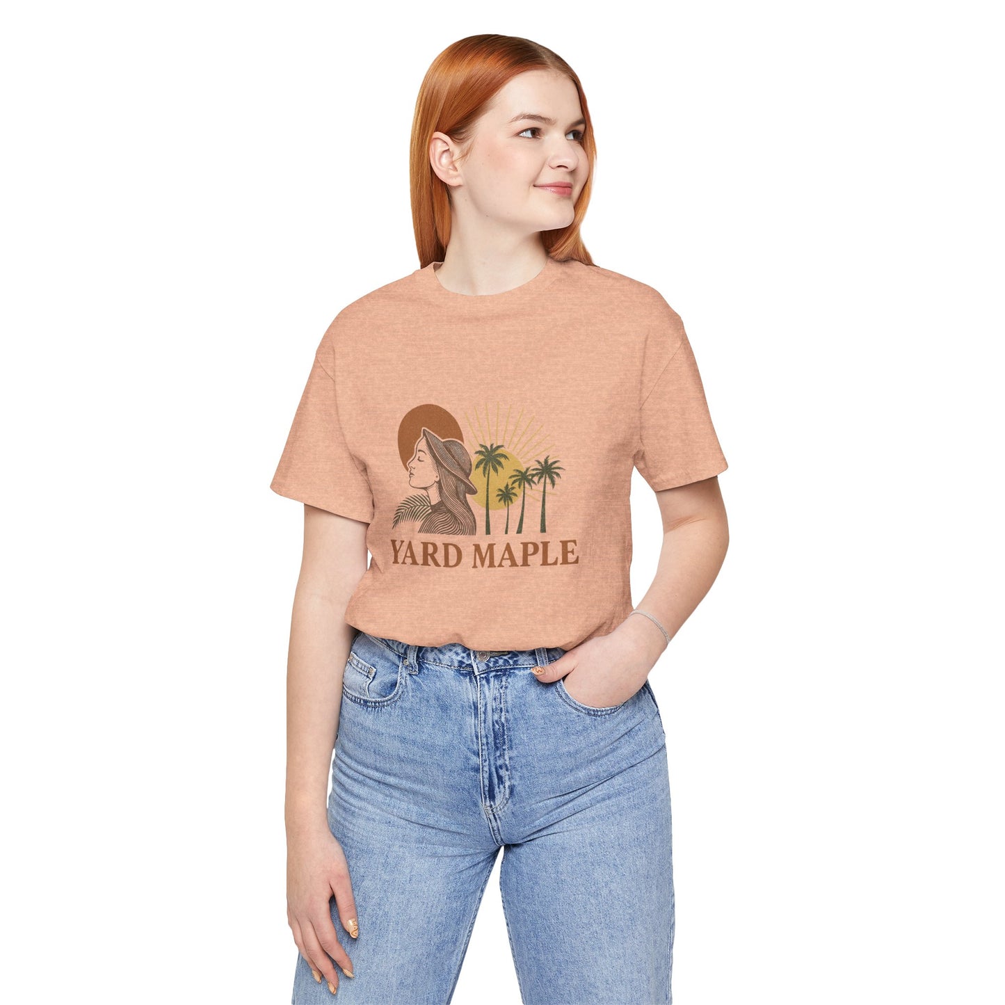 Yard Maple Graphic Tee, Casual Summer Shirt, Nature Lover Gift, Eco-Friendly Apparel, Beach Vibes Tee, Unique Unisex Apparel
