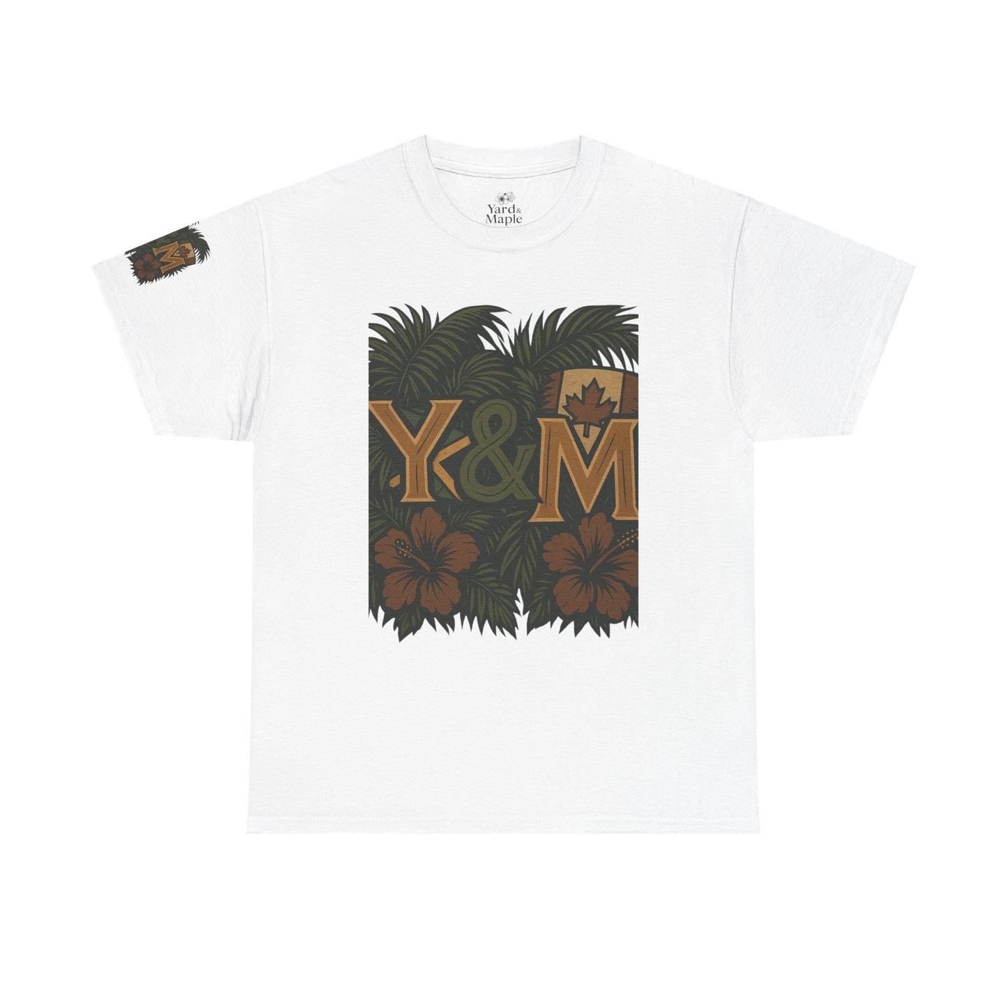 Tropical Vibes Unisex Heavy Cotton Tee, Casual Wear, Perfect for Summer, Beach Days, Gift for Him/Her