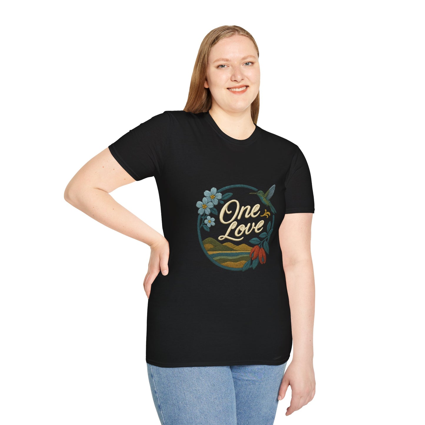 One Love Nature-Inspired T-Shirt, Unisex Tee, Stylish Apparel, Eco-Friendly Gift, Summer Fashion, Inspirational T-Shirt