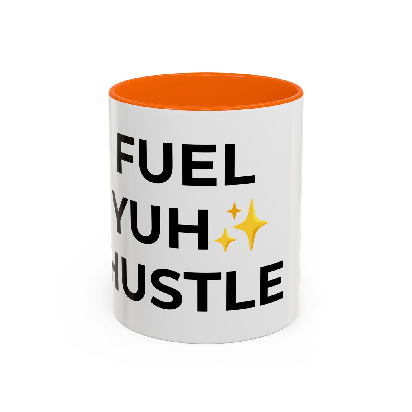 Motivational Coffee Mug - Fuel Yuh Hustle, Inspirational Drinkware, Office Mug, Gift for Entrepreneurs, Unique Coffee Cup