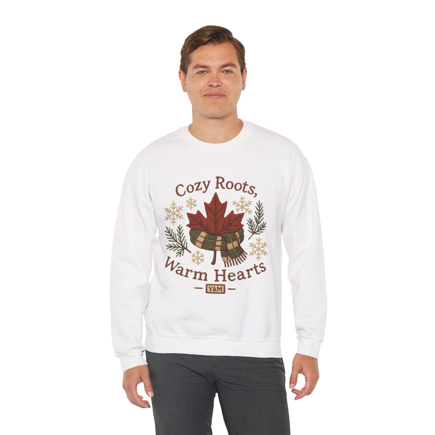 Cozy Roots Crewneck Sweatshirt: Warm Hearts Gift, Fall Fashion, Winter Apparel, Unisex Sweatshirt, Holiday Sweater