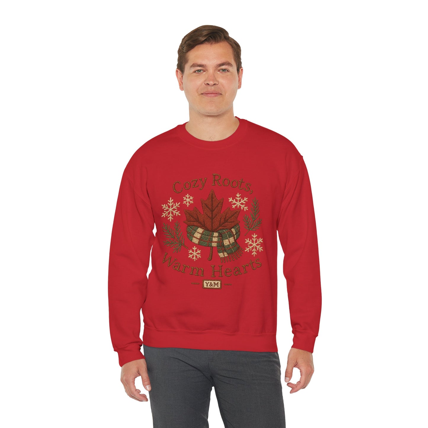 Cozy Roots Crewneck Sweatshirt: Warm Hearts Gift, Fall Fashion, Winter Apparel, Unisex Sweatshirt, Holiday Sweater