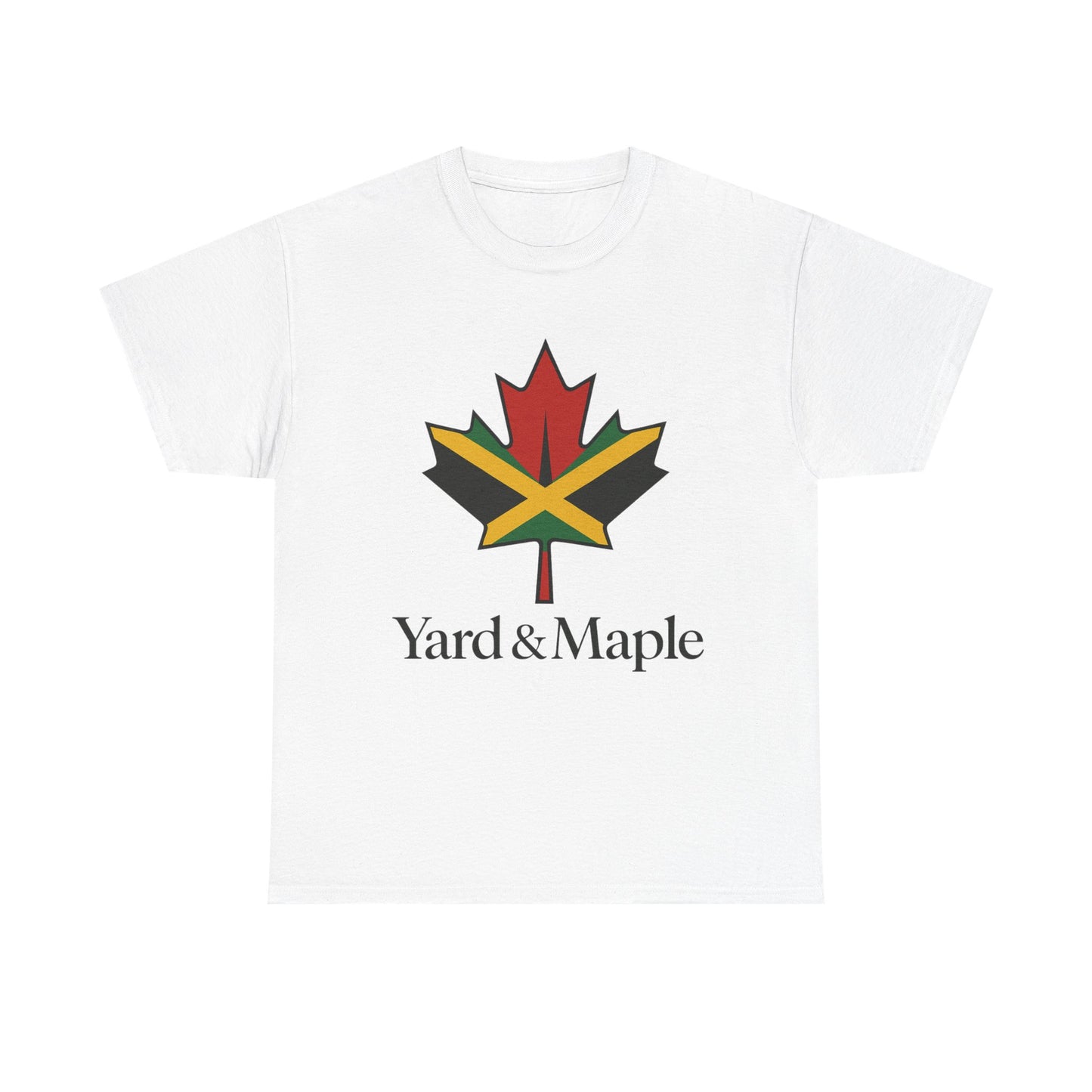 Yard & Maple Unisex Heavy Cotton Tee | Jamaican Pride, Canada Love, Streetwear, Gift for Him/Her, Summer Vibes