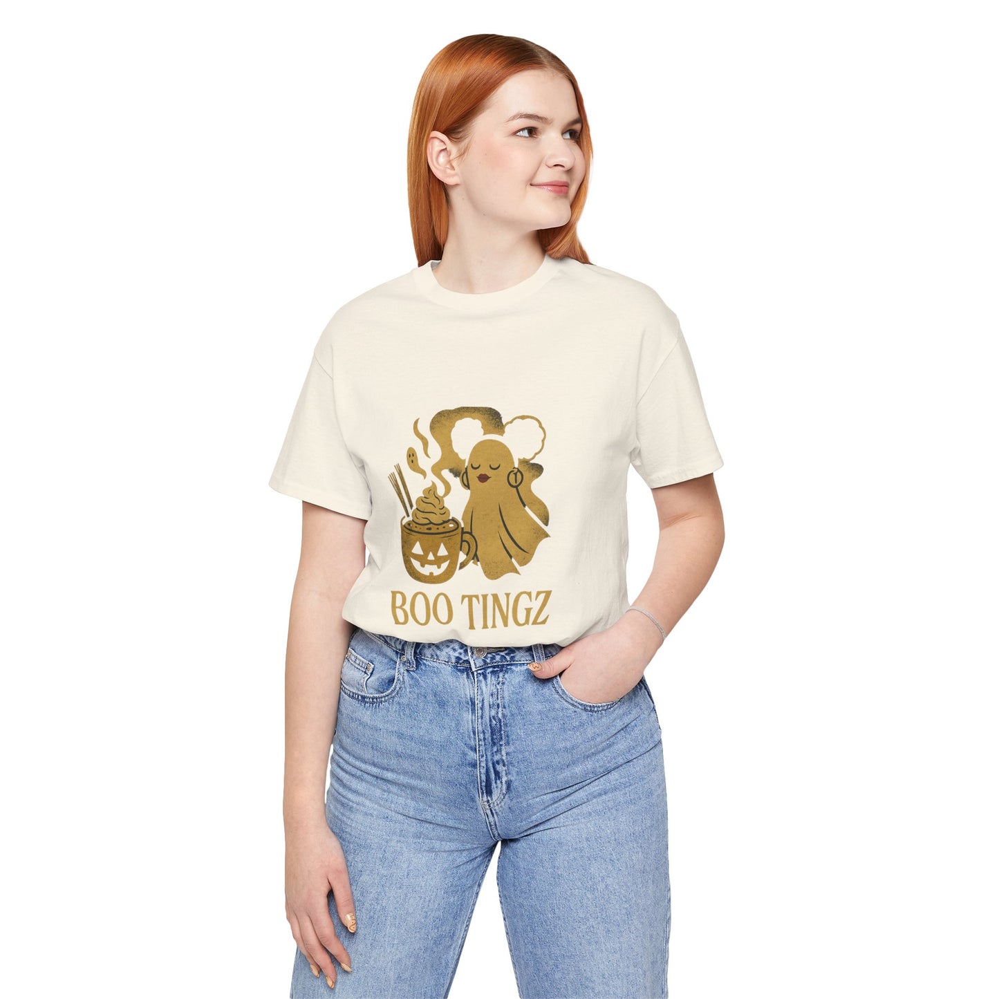 Spooky Ghost 'Boo Tingz' Tee for Halloween Fun