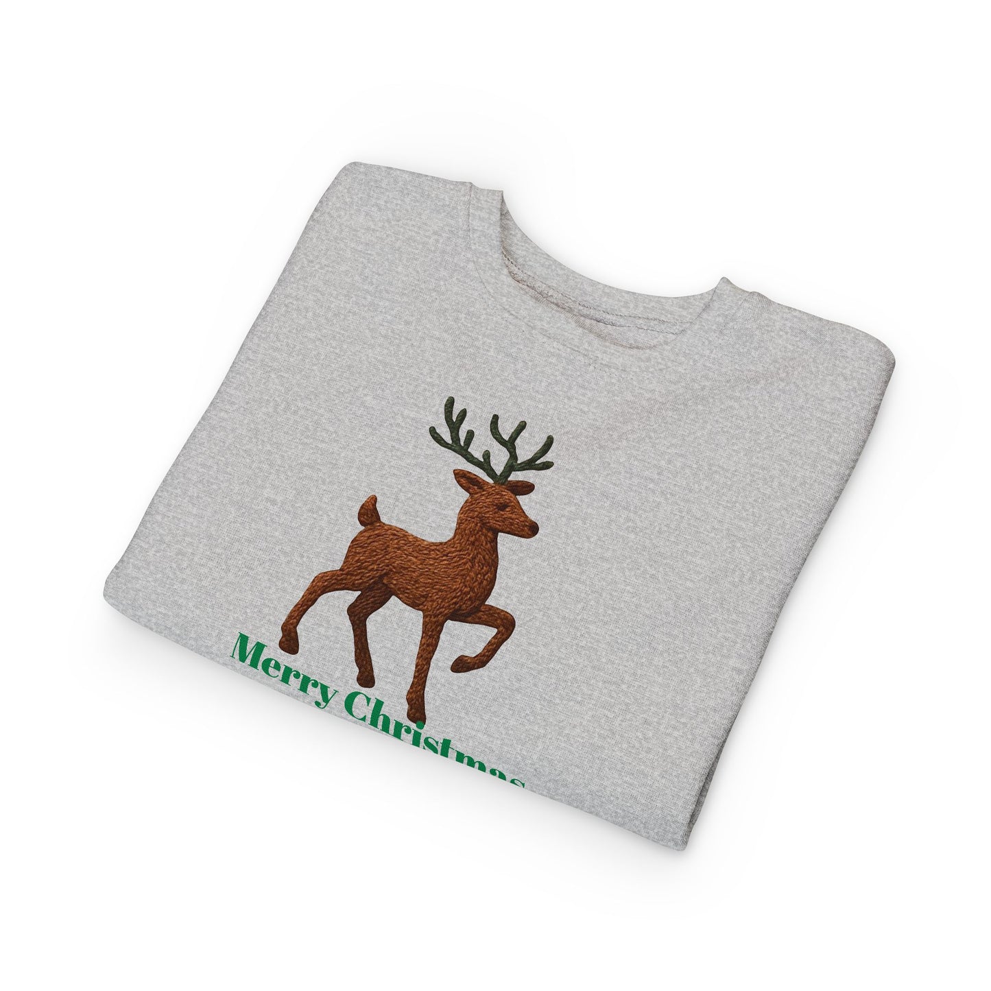 Merry Christmas Toddler Sweatshirt, Holiday Kids Clothing, Cute Reindeer Pullovers, Christmas Gift for Toddlers, Winter Wear