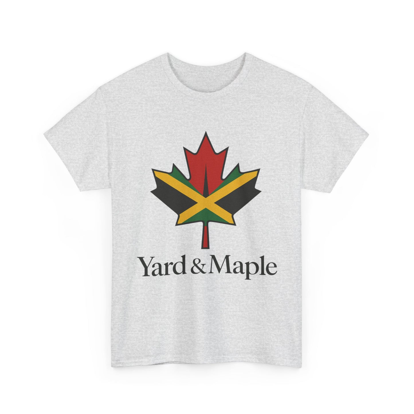 Yard & Maple Unisex Heavy Cotton Tee | Jamaican Pride, Canada Love, Streetwear, Gift for Him/Her, Summer Vibes