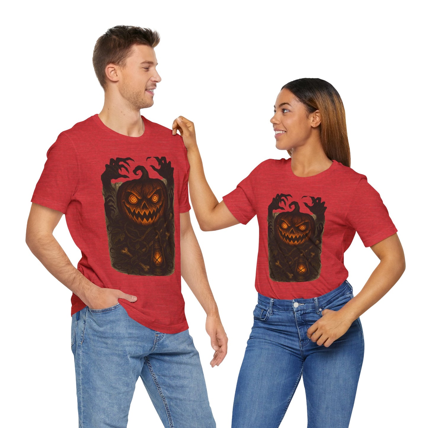 Halloween Pumpkin Tee, Unisex Jersey Short Sleeve Shirt, Fall Festival Apparel, Spooky T-Shirt, Trick or Treat Gift, Autumn Vibes