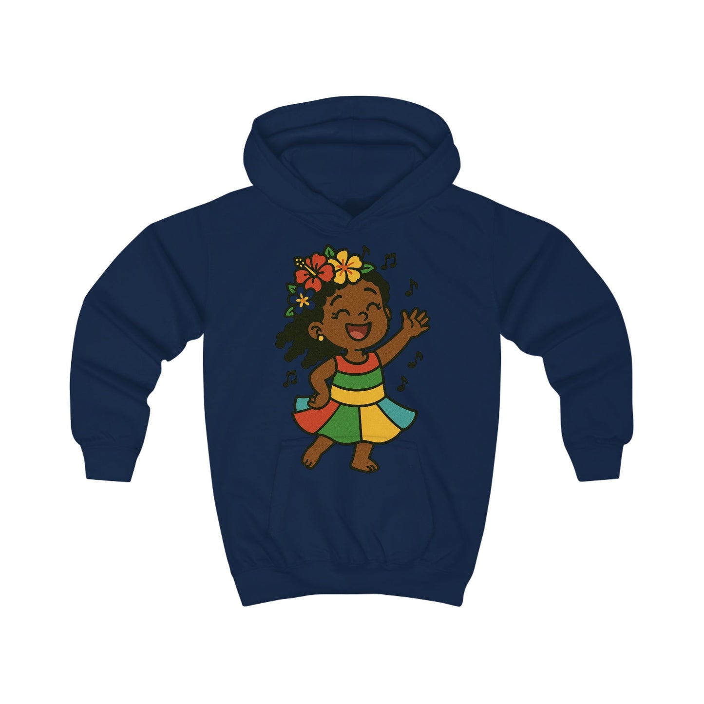 Happy Dancing Kids Hoodie, Fun Children's Sweatshirt, Vibrant Gift for Kids, Birthday Apparel, Cheerful Hooded Sweatshirt