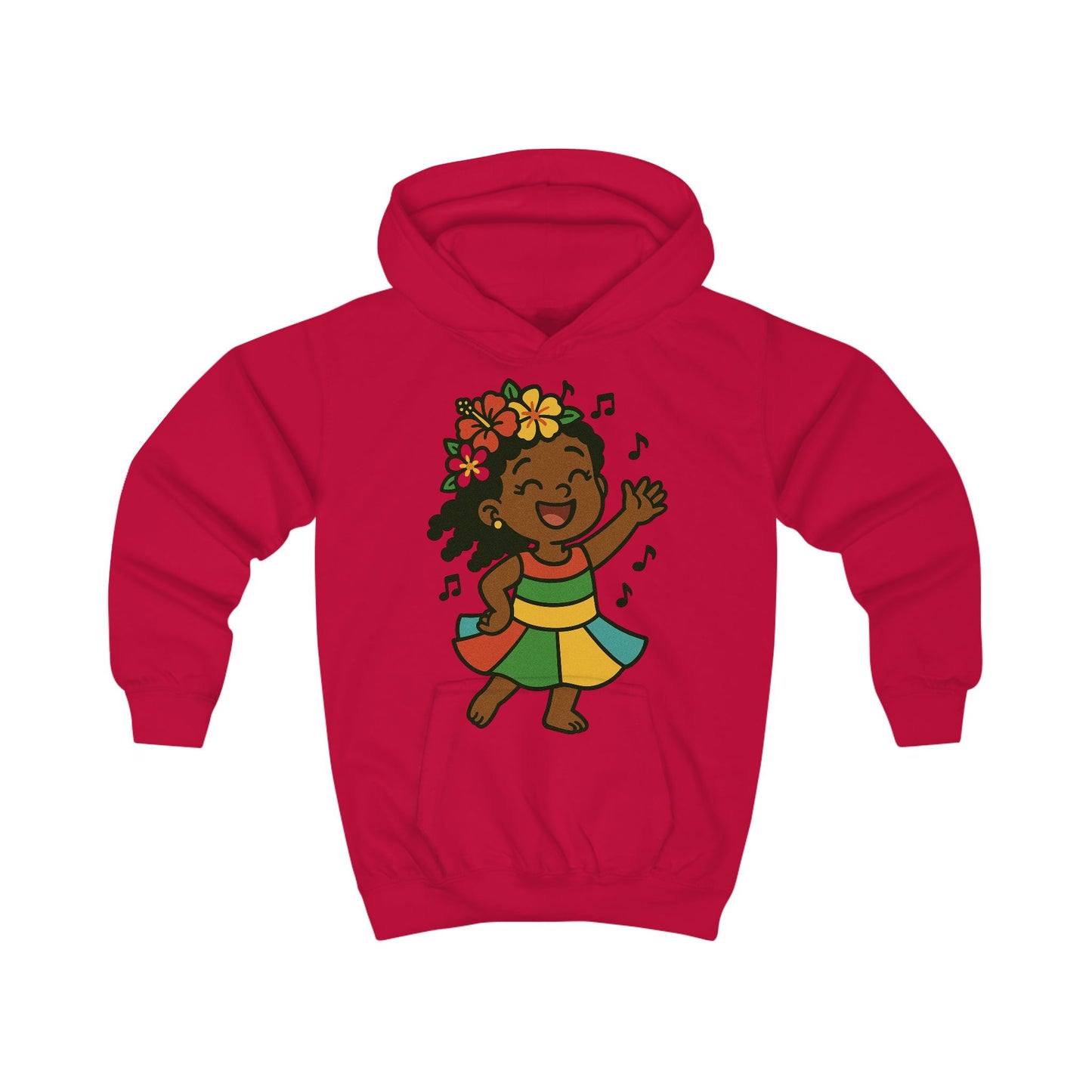 Happy Dancing Kids Hoodie, Fun Children's Sweatshirt, Vibrant Gift for Kids, Birthday Apparel, Cheerful Hooded Sweatshirt
