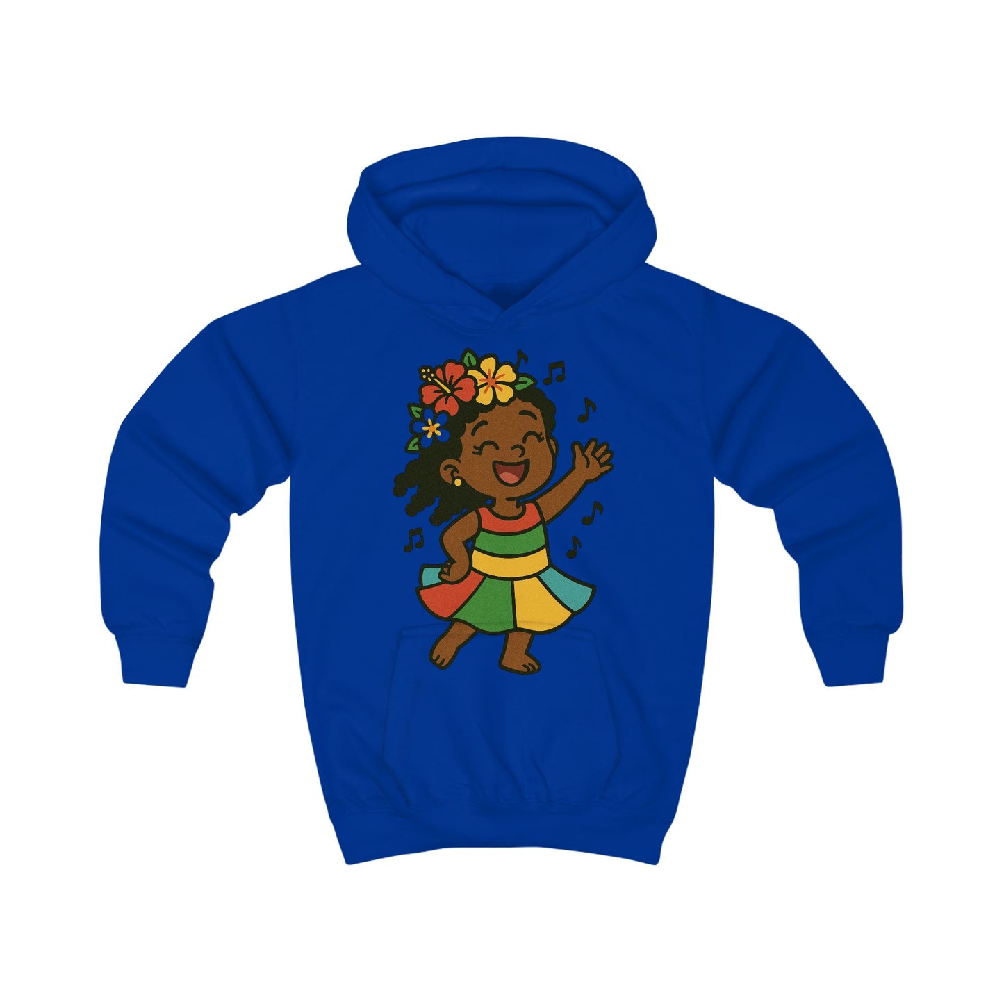 Happy Dancing Kids Hoodie, Fun Children's Sweatshirt, Vibrant Gift for Kids, Birthday Apparel, Cheerful Hooded Sweatshirt