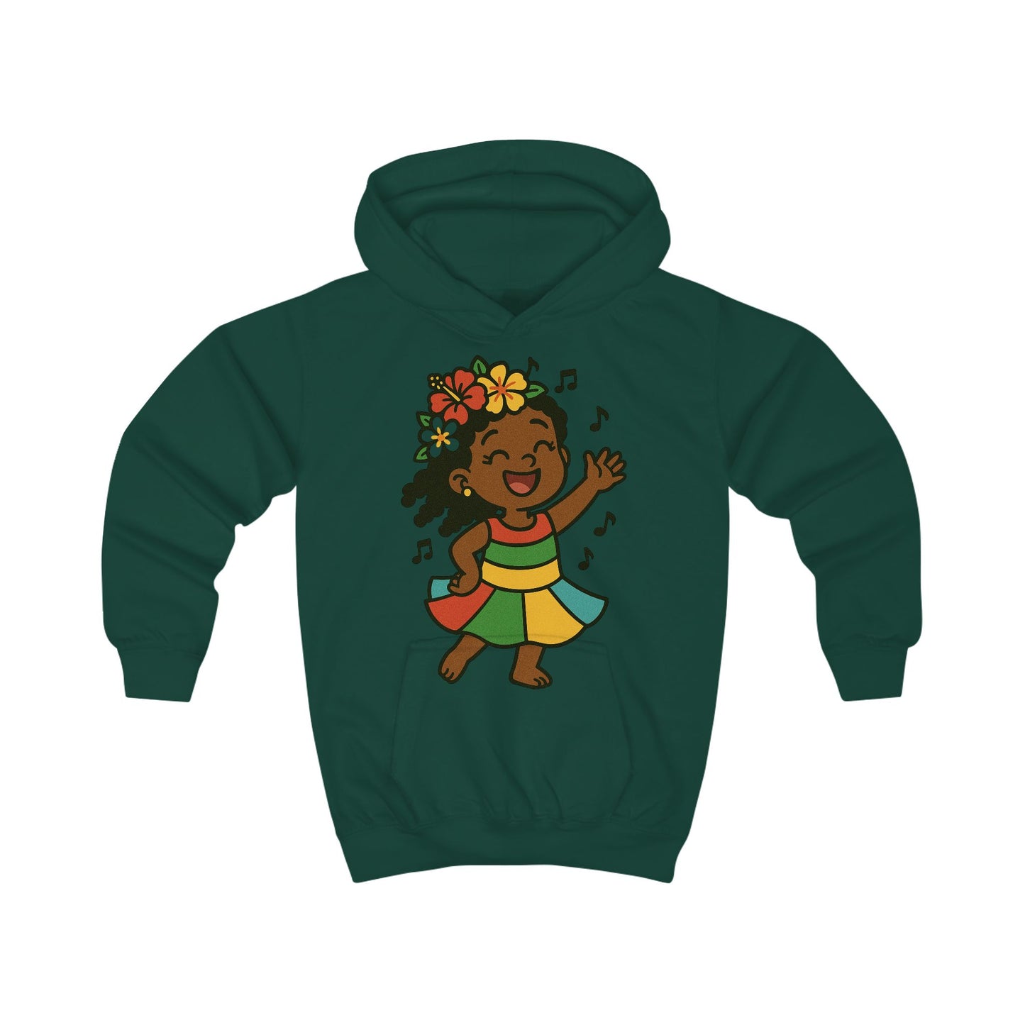 Happy Dancing Kids Hoodie, Fun Children's Sweatshirt, Vibrant Gift for Kids, Birthday Apparel, Cheerful Hooded Sweatshirt