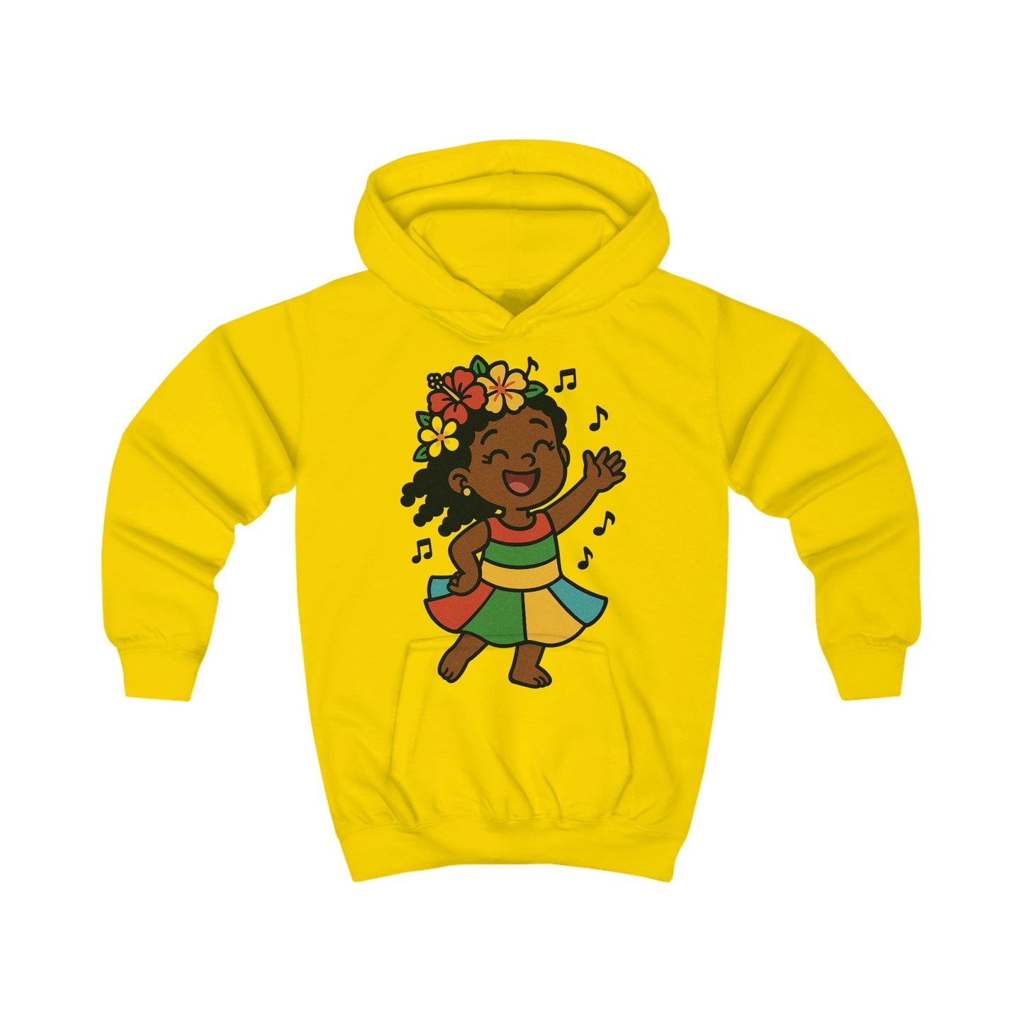 Happy Dancing Kids Hoodie, Fun Children's Sweatshirt, Vibrant Gift for Kids, Birthday Apparel, Cheerful Hooded Sweatshirt