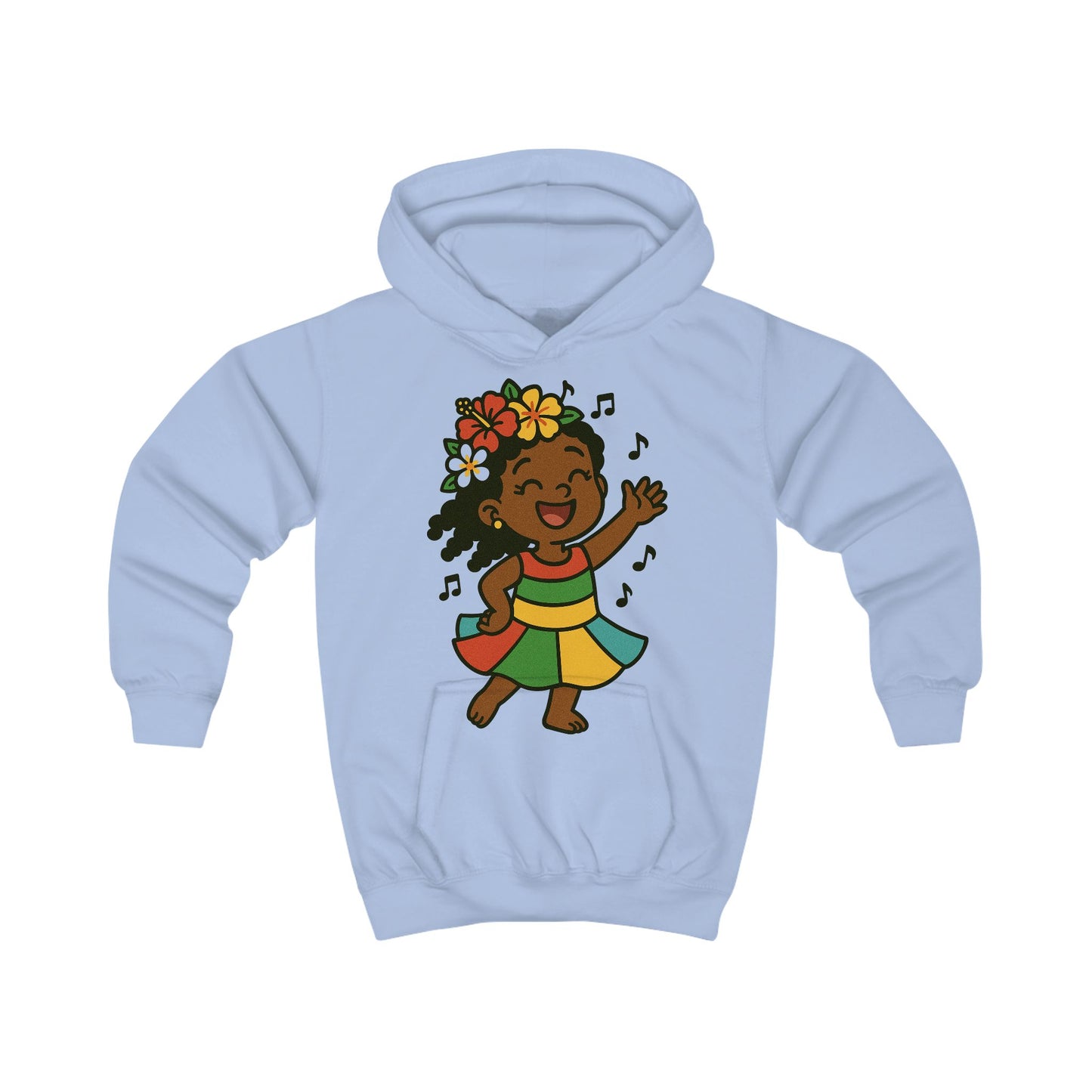 Happy Dancing Kids Hoodie, Fun Children's Sweatshirt, Vibrant Gift for Kids, Birthday Apparel, Cheerful Hooded Sweatshirt