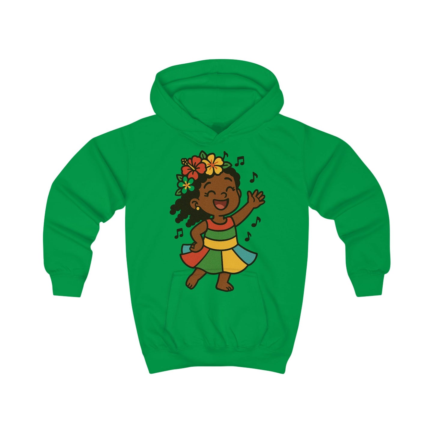 Happy Dancing Kids Hoodie, Fun Children's Sweatshirt, Vibrant Gift for Kids, Birthday Apparel, Cheerful Hooded Sweatshirt