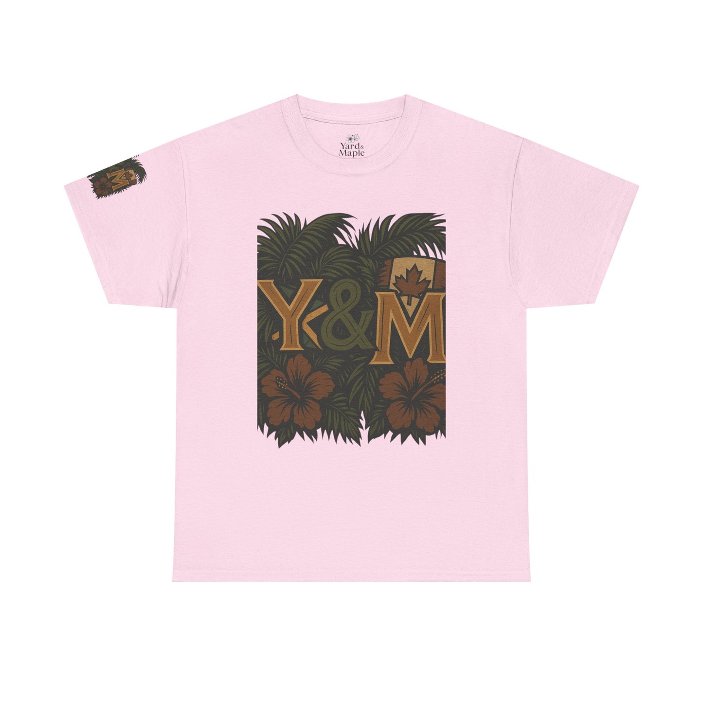 Tropical Vibes Unisex Heavy Cotton Tee, Casual Wear, Perfect for Summer, Beach Days, Gift for Him/Her