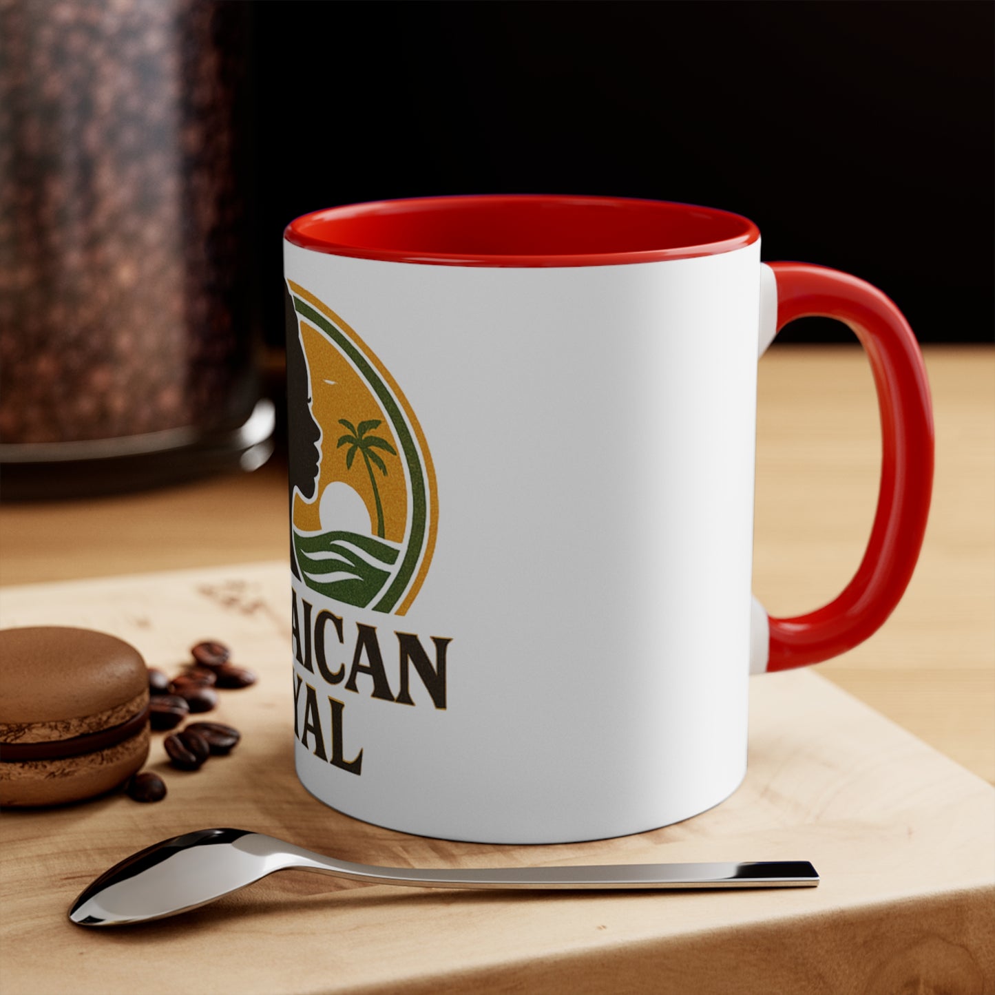 Colorful Jamaican Accent Mug, 11oz Coffee Cup, Unique Gift, Office Decor, Fun Tea Mug, Vibrant Caribbean Style
