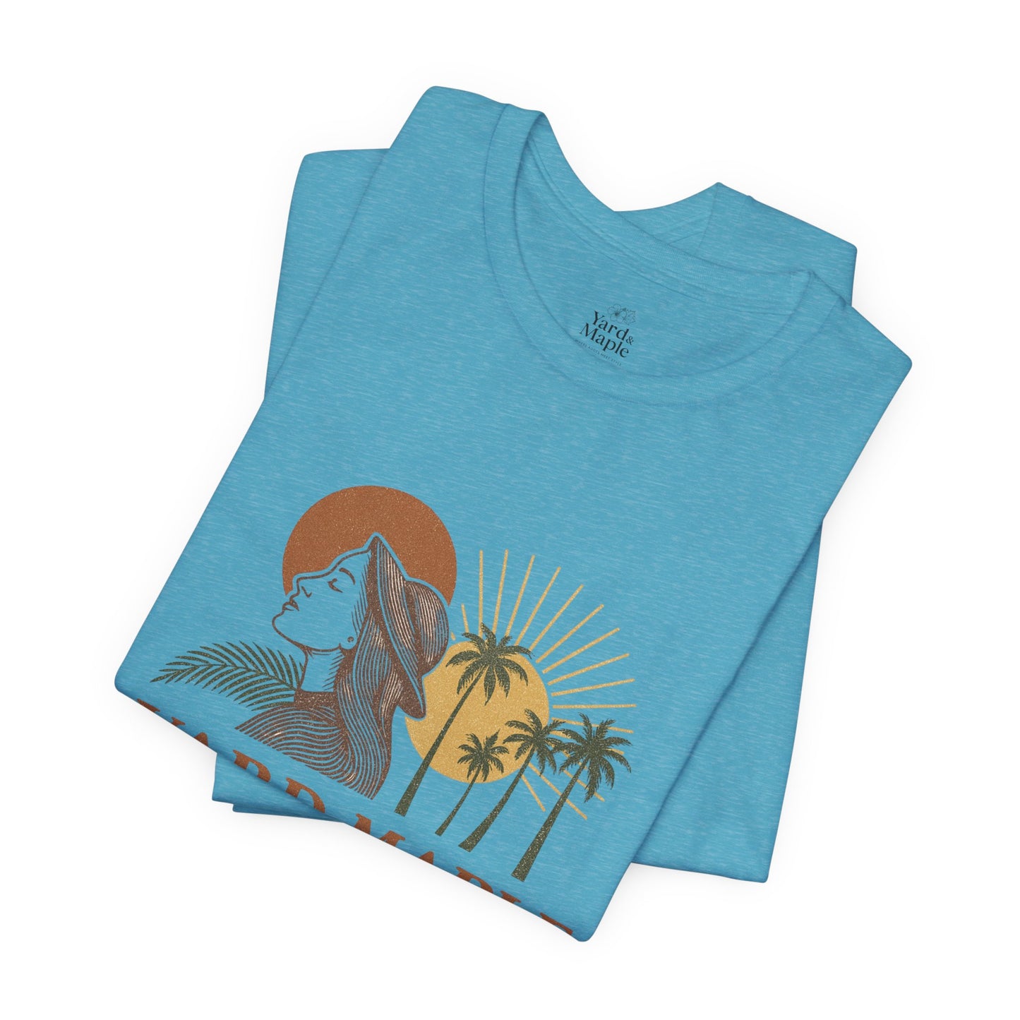 Yard Maple Graphic Tee, Casual Summer Shirt, Nature Lover Gift, Eco-Friendly Apparel, Beach Vibes Tee, Unique Unisex Apparel