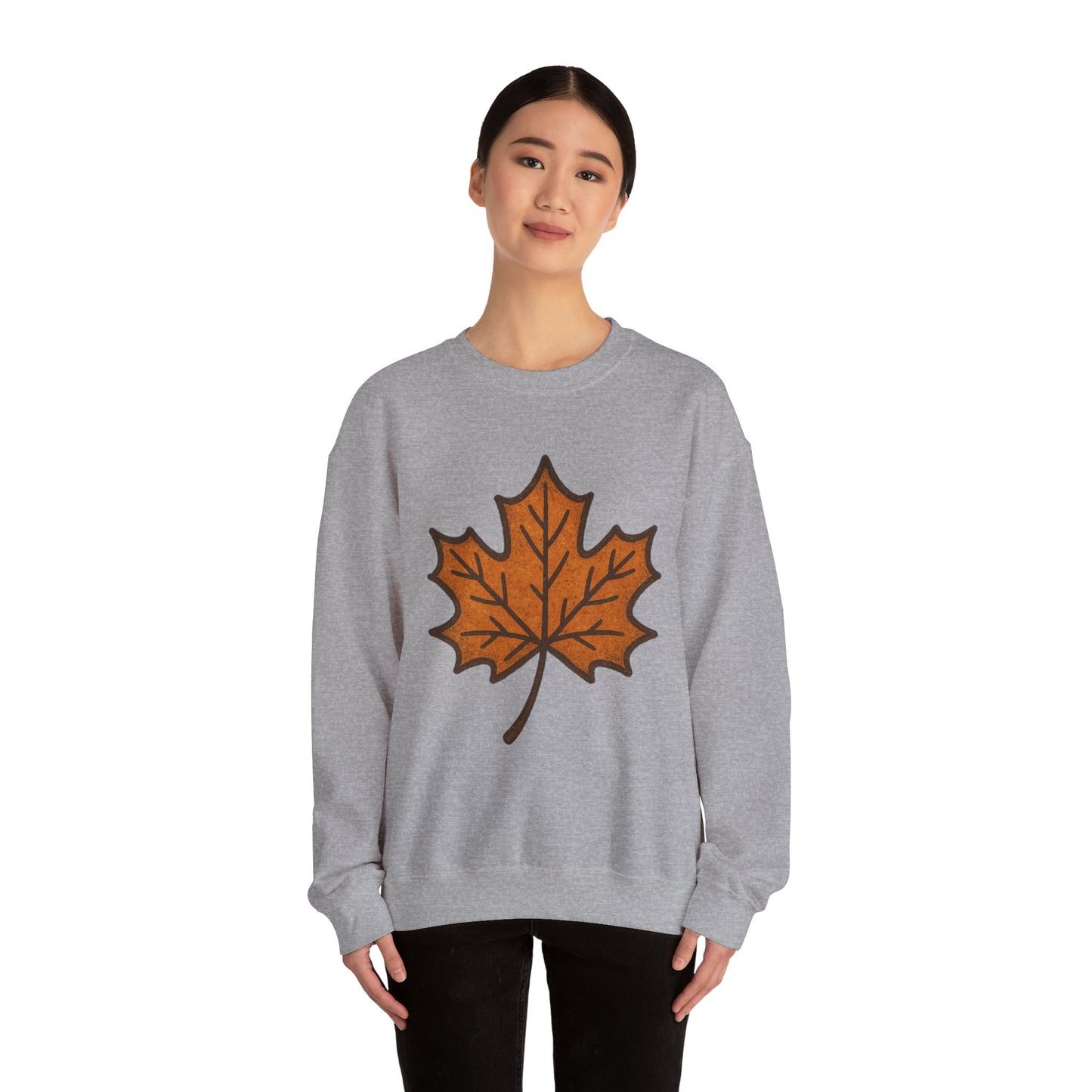 Autumn Leaf Sweatshirt | Unisex Cozy Crewneck | Fall Fashion, Thanksgiving Gift, Seasonal Style, Layering Essential
