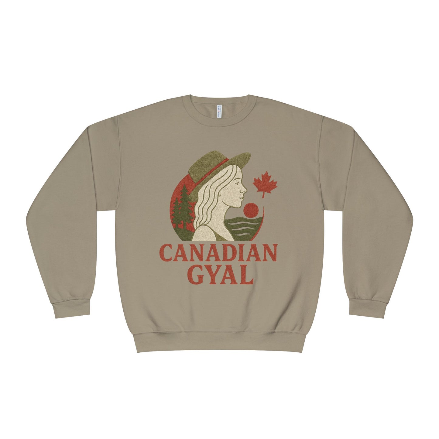 Canadian Gyal Sweatshirt, Cozy Crewneck for Fall, Perfect Gift for Canadians, Great for Thanksgiving, Casual Wear