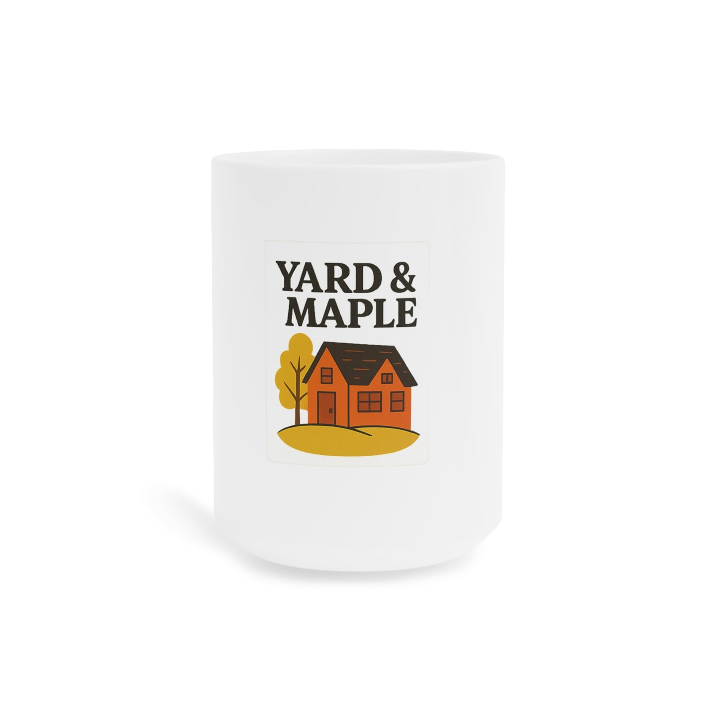 Cozy Home Ceramic Mug, Yard & Maple Design, Perfect Gift for Homeowners, Autumn Decor, Coffee Lovers, Housewarming Present
