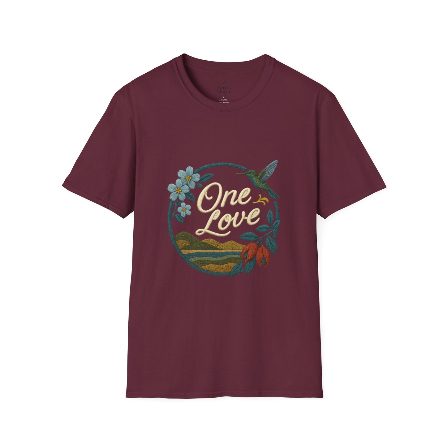 One Love Nature-Inspired T-Shirt, Unisex Tee, Stylish Apparel, Eco-Friendly Gift, Summer Fashion, Inspirational T-Shirt