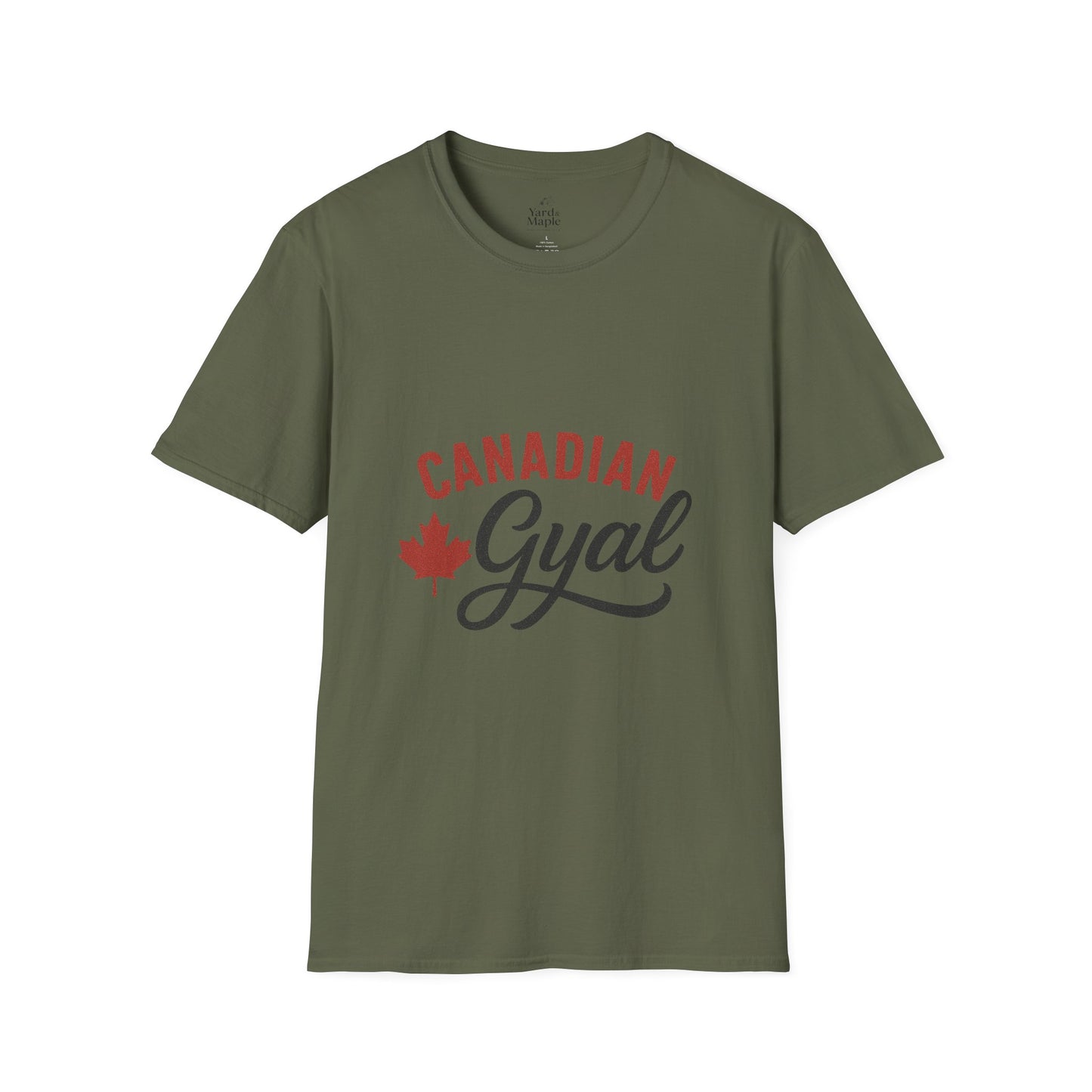 Canada Pride T-Shirt, Canadian Gyal Graphic Tee, Unisex T-Shirt for Her, Canada Day Gift, Maple Leaf Apparel