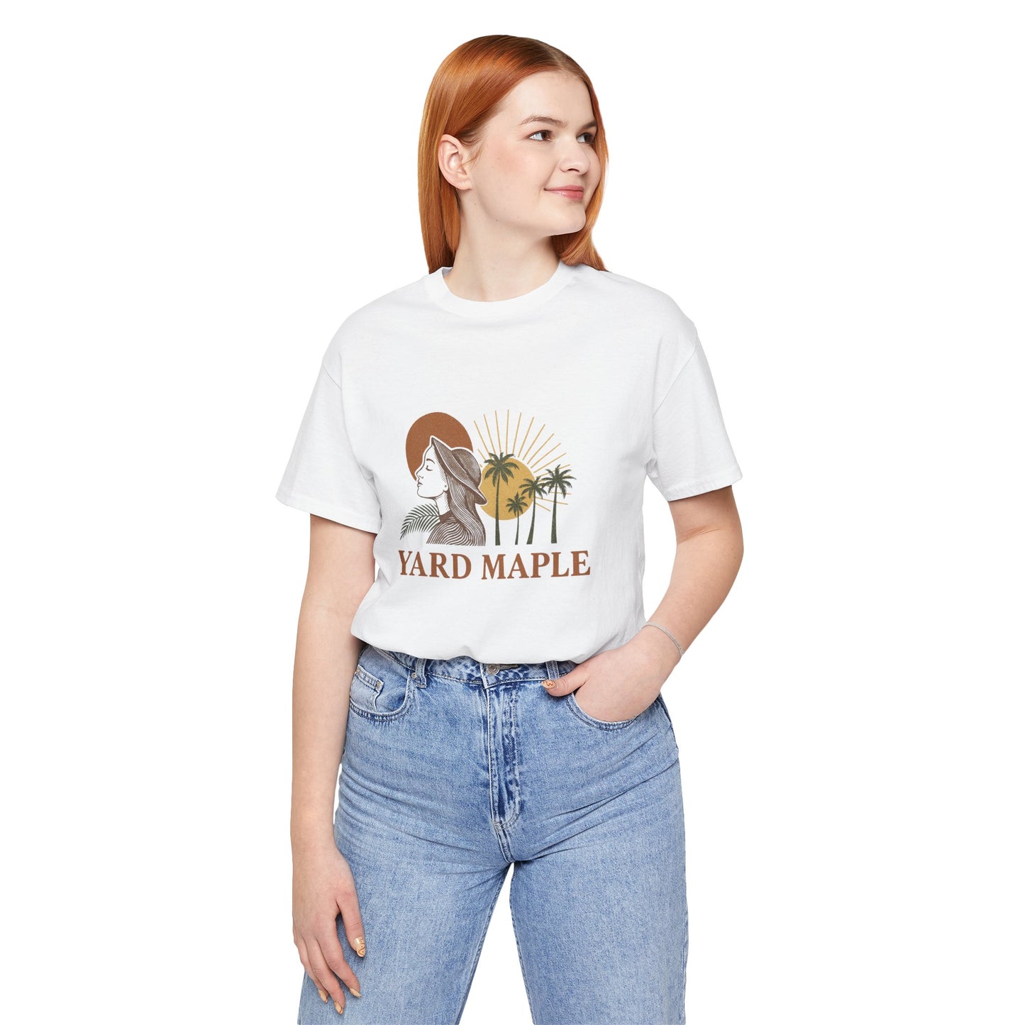 Yard Maple Graphic Tee, Casual Summer Shirt, Nature Lover Gift, Eco-Friendly Apparel, Beach Vibes Tee, Unique Unisex Apparel