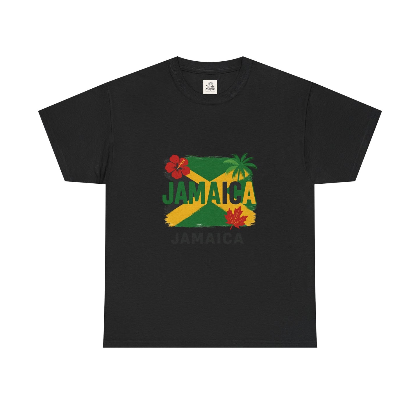 Jamaica Unisex Heavy Cotton Tee – Vibrant Tropical Style, Beachwear, Travel Souvenir, Summer Party, Gift for Wanderlust