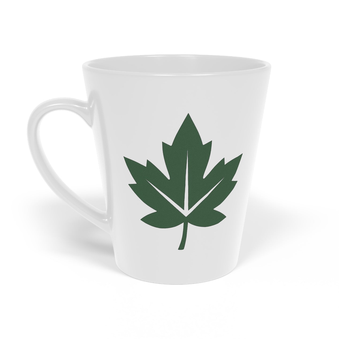 Green Leaf Latte Mug | Eco-Friendly Coffee Cup, Nature Lover Gift, Plant Lover Mug, Home Decor, Birthday Gift