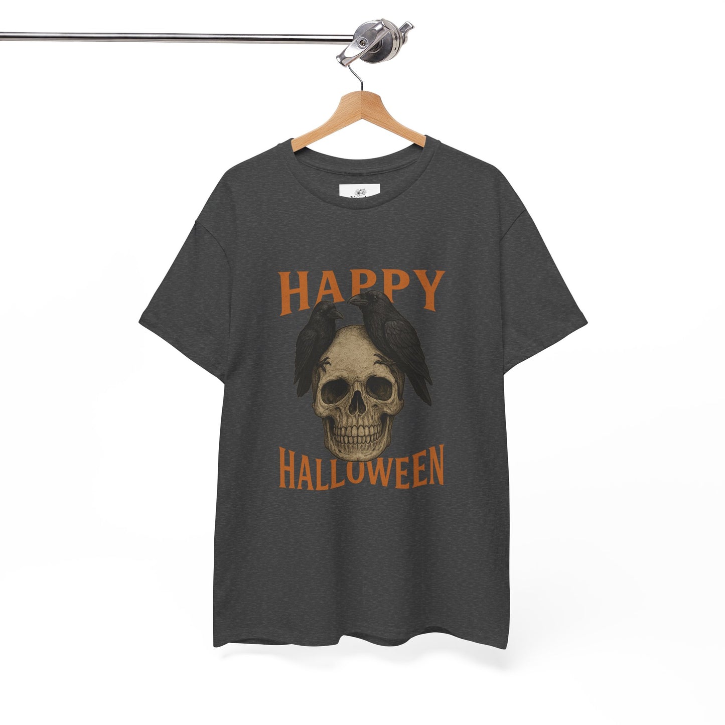Halloween Skull Unisex Cotton Tee, Spooky T-Shirt, October Fashion, Costume Party Wear, Fall Celebration Shirt