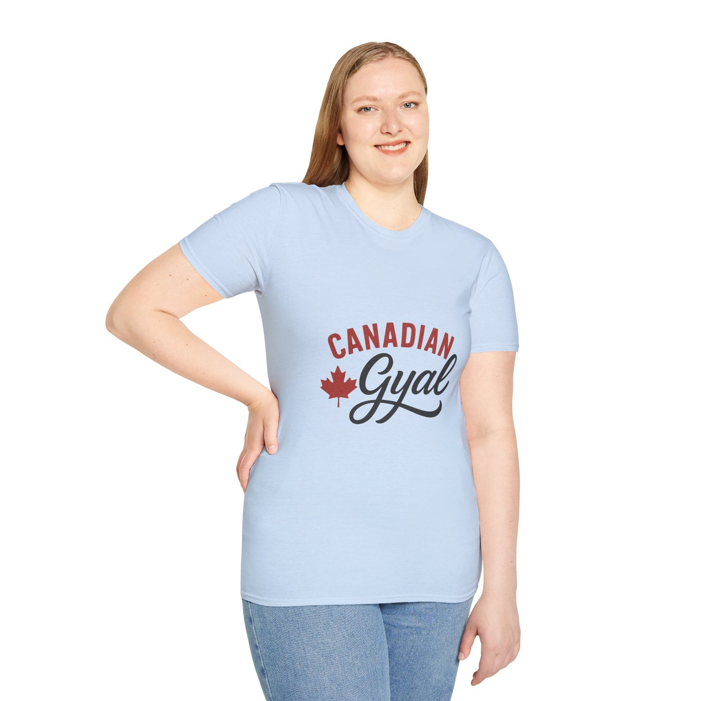 Canada Pride T-Shirt, Canadian Gyal Graphic Tee, Unisex T-Shirt for Her, Canada Day Gift, Maple Leaf Apparel