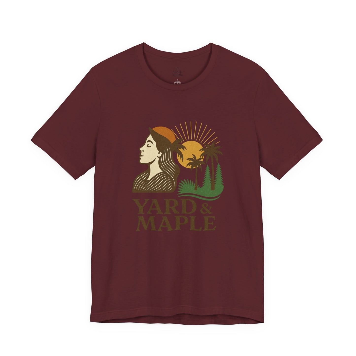 Yard & Maple Graphic Tee, Nature Inspired Unisex Shirt, Outdoor Lover Gift, Summer Vibes, Casual Wear, Vacation Essentials