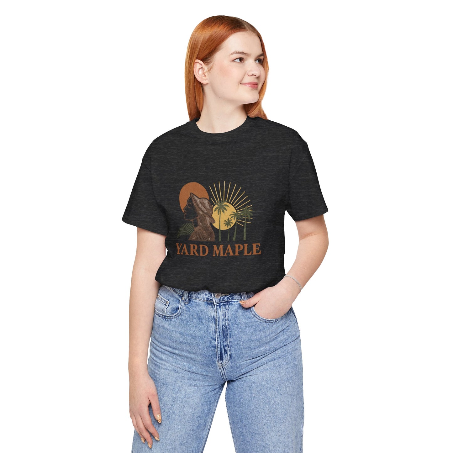 Yard Maple Graphic Tee, Casual Summer Shirt, Nature Lover Gift, Eco-Friendly Apparel, Beach Vibes Tee, Unique Unisex Apparel