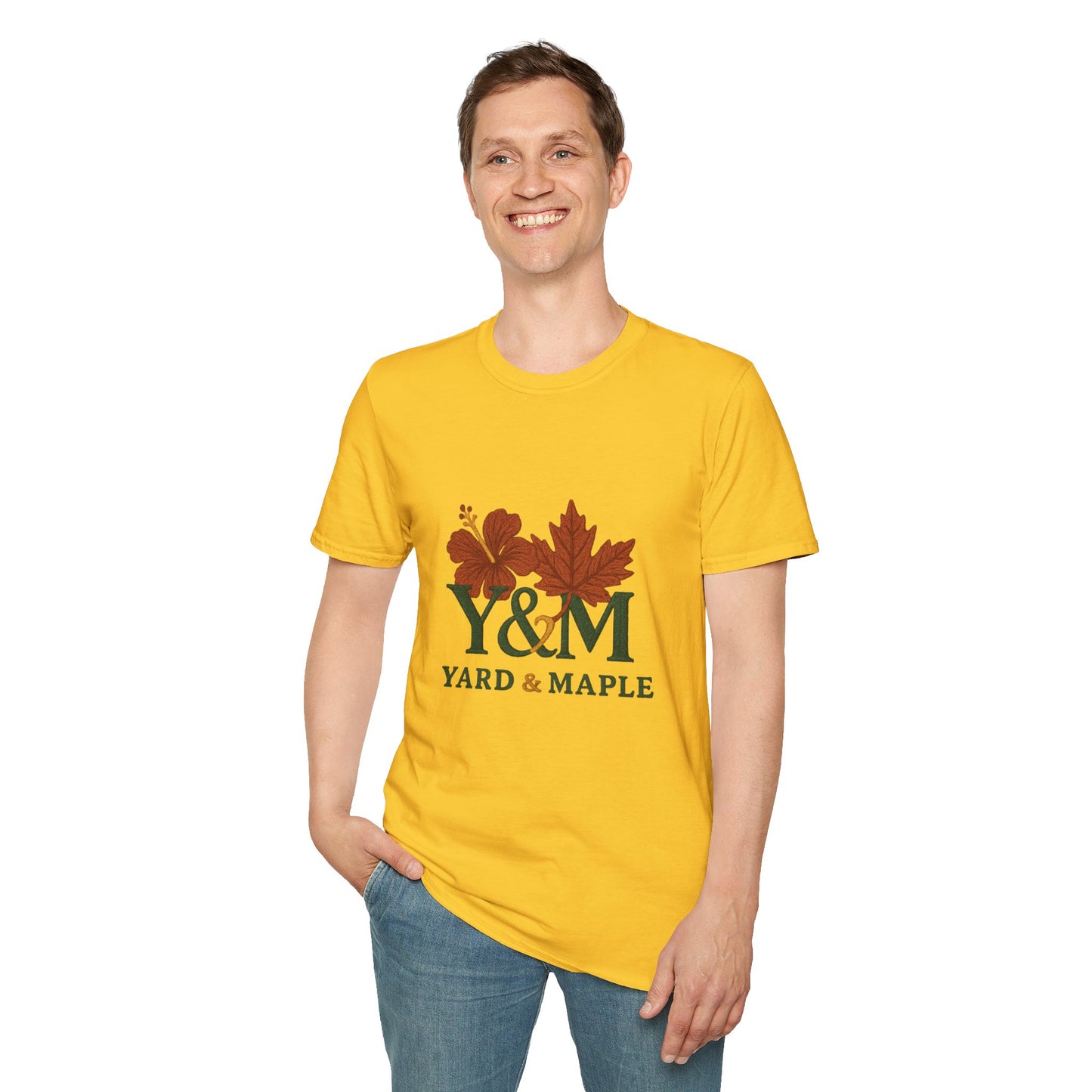 Yard & Maple Floral Unisex T-Shirt, Casual Tee, Nature Lover Gift, Spring Fashion, Graphic Shirt, Eco-Friendly Apparel