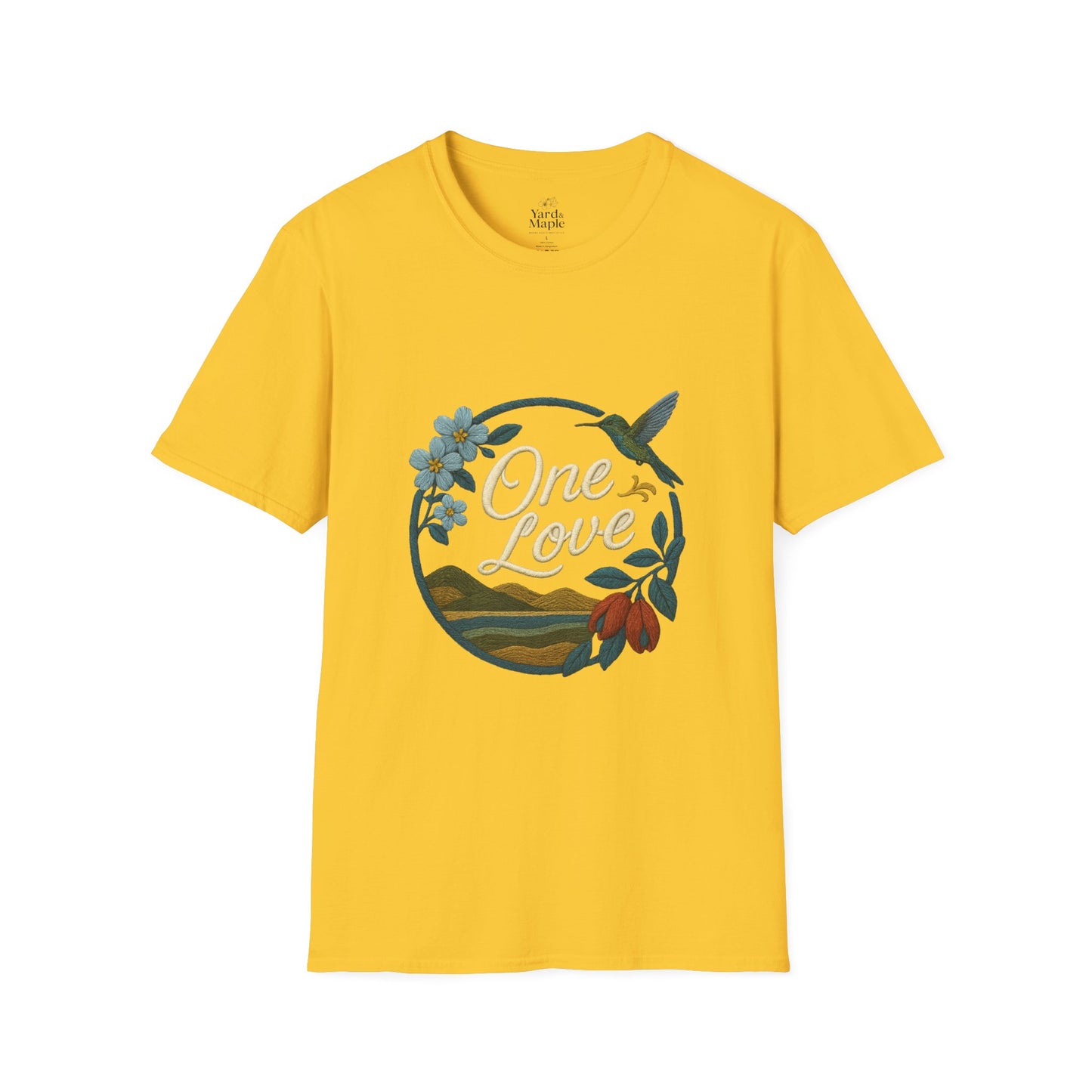 One Love Nature-Inspired T-Shirt, Unisex Tee, Stylish Apparel, Eco-Friendly Gift, Summer Fashion, Inspirational T-Shirt