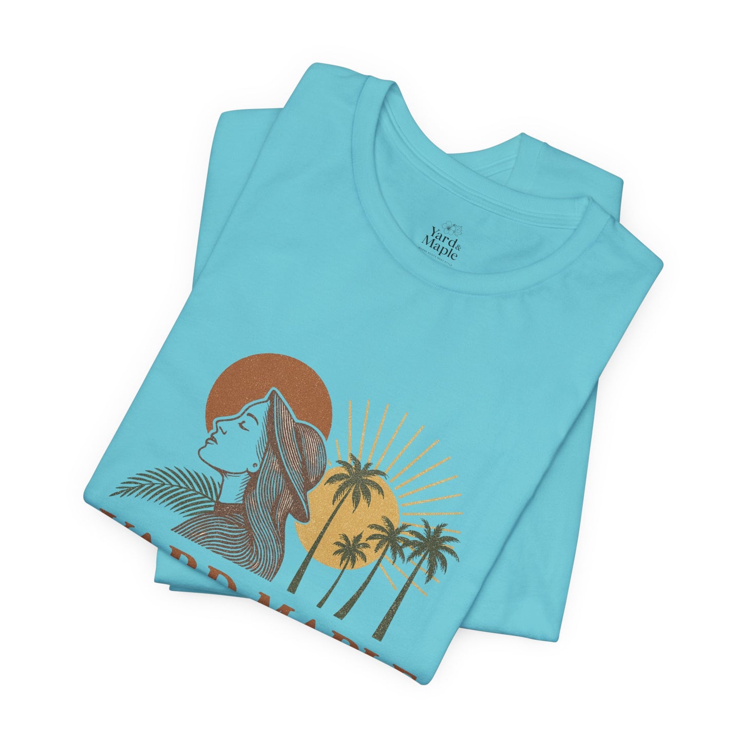 Yard Maple Graphic Tee, Casual Summer Shirt, Nature Lover Gift, Eco-Friendly Apparel, Beach Vibes Tee, Unique Unisex Apparel