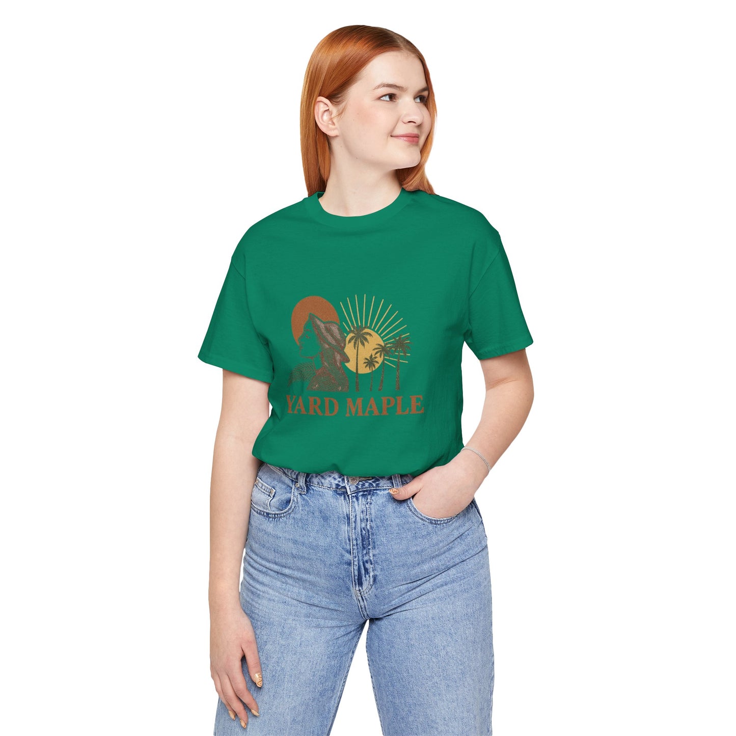 Yard Maple Graphic Tee, Casual Summer Shirt, Nature Lover Gift, Eco-Friendly Apparel, Beach Vibes Tee, Unique Unisex Apparel