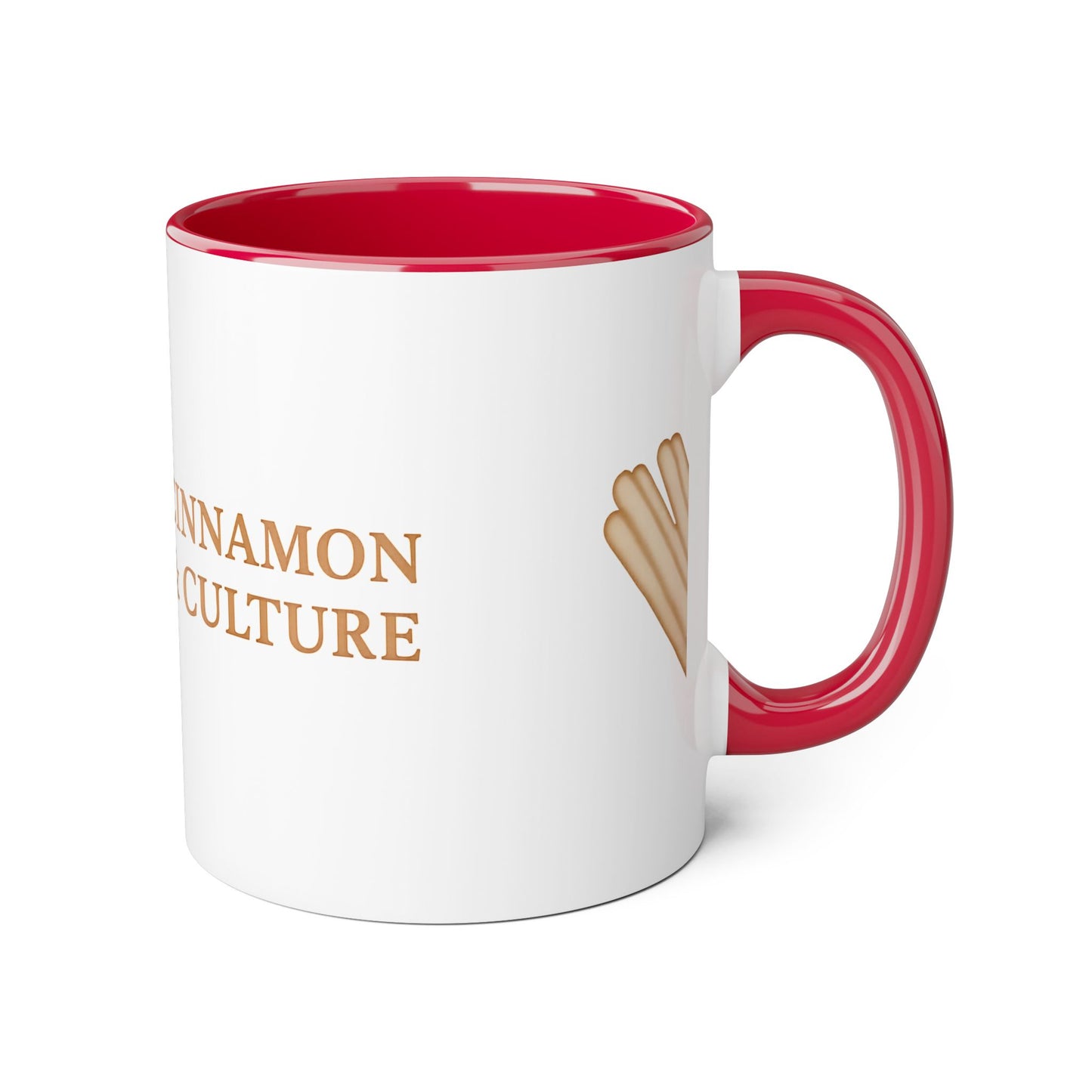 Cinnamon & Culture Accent Mug, Cozy Coffee Cup, 11oz Gift for Tea Lovers, Kitchen Decor, Warm Drink Mug, Unique Beverageware