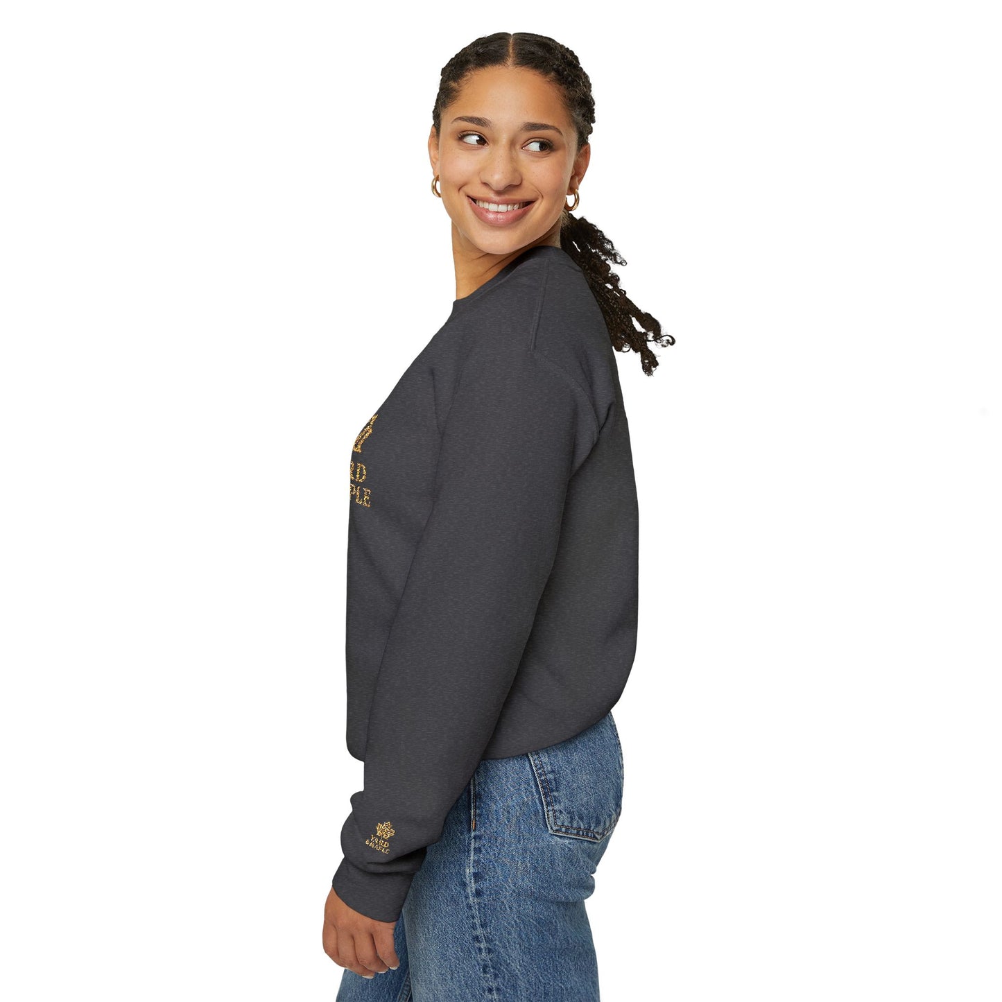 Cozy Unisex Crewneck Sweatshirt with Embroidered Leaf Design, Perfect for Fall, Thanksgiving, Casual Outings, Friends and Family Gatherings, Gifts