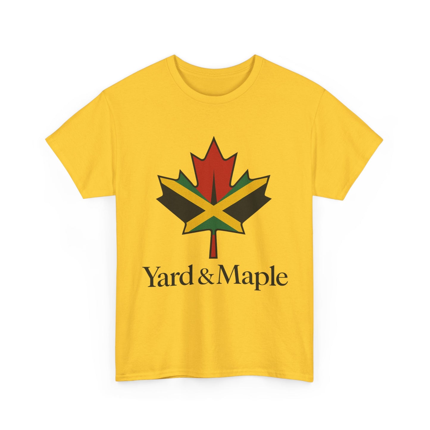 Yard & Maple Unisex Heavy Cotton Tee | Jamaican Pride, Canada Love, Streetwear, Gift for Him/Her, Summer Vibes